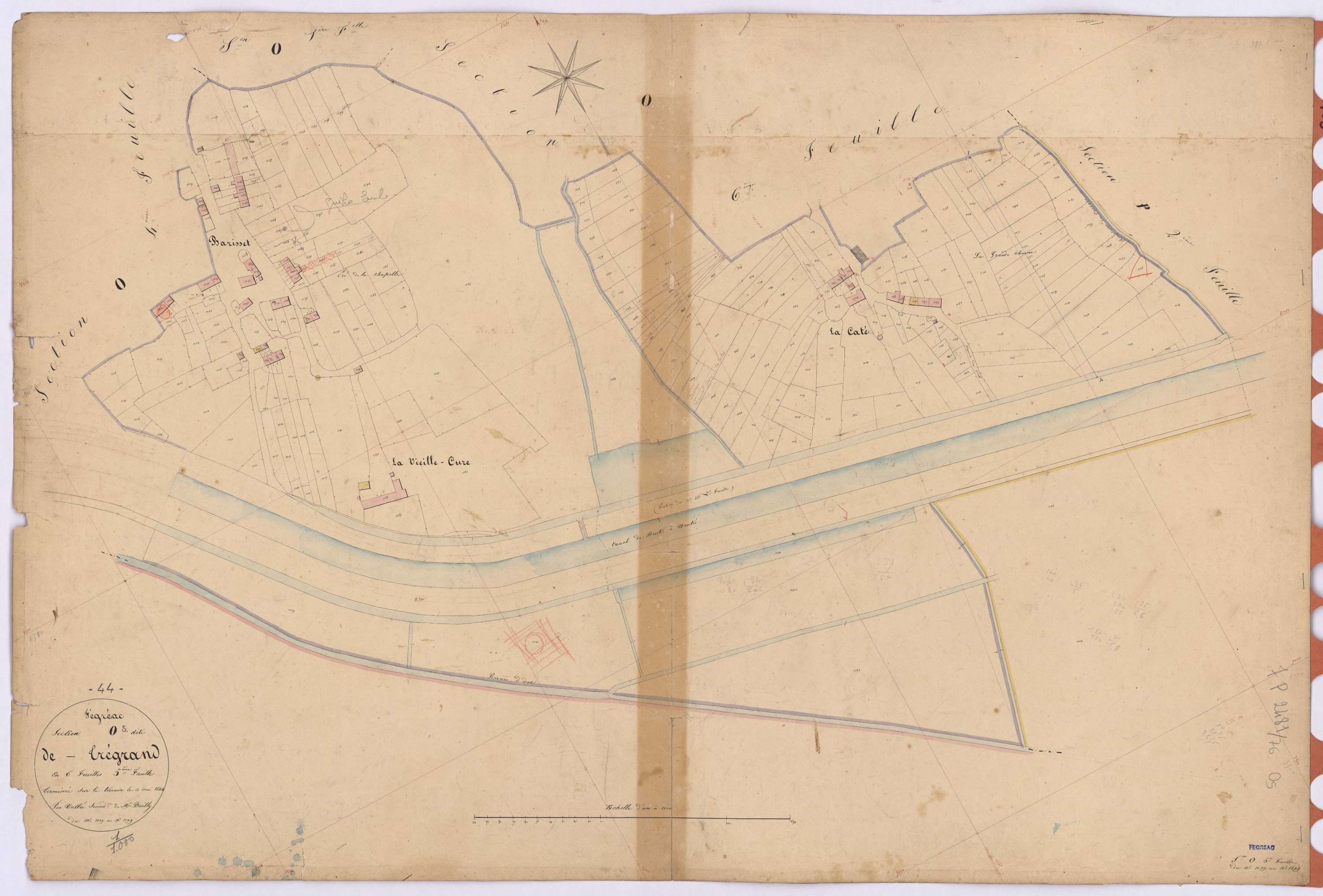 Fégréac - Section O5 Trégand (section de) ; 1039-1299