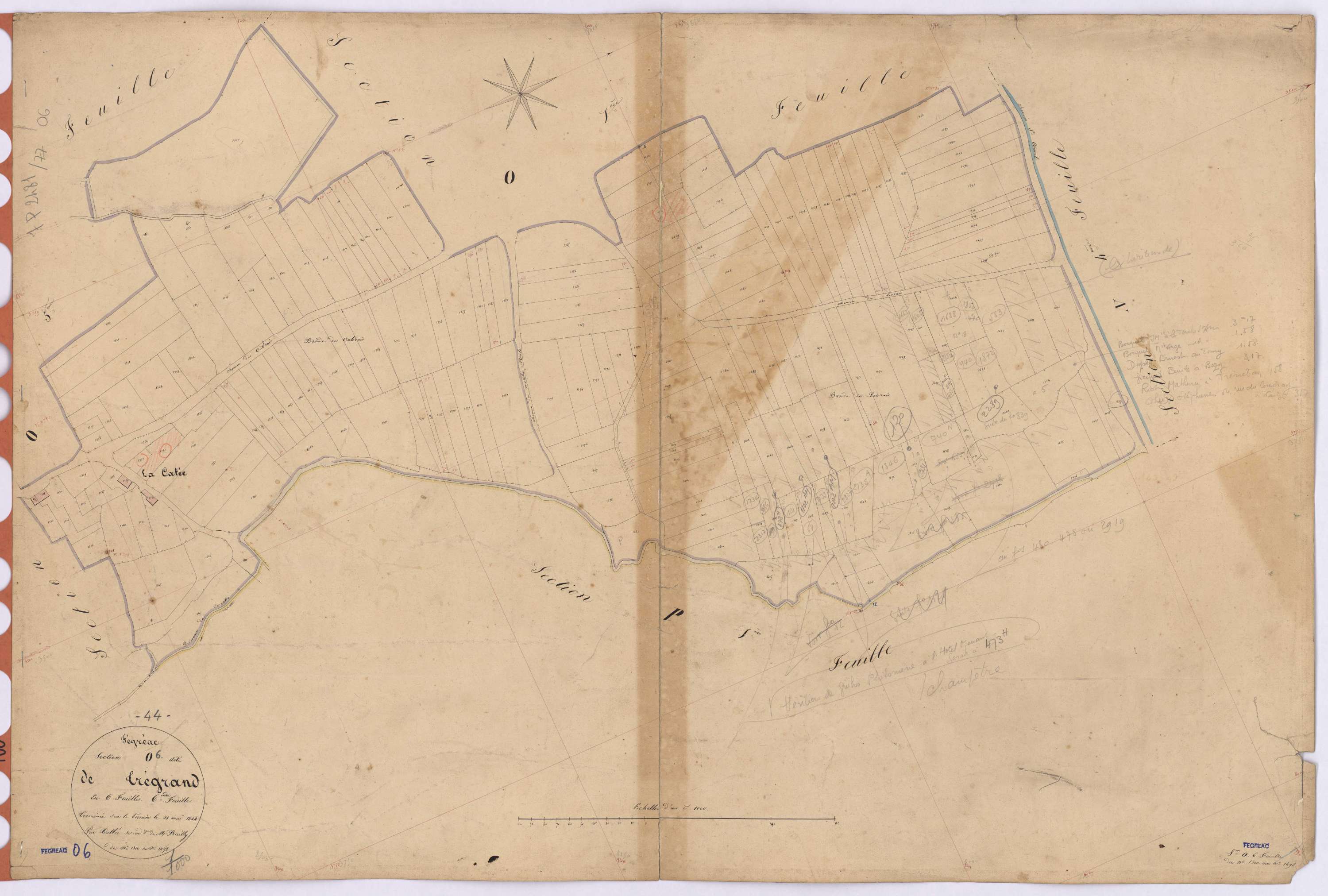 Fégréac - Section O6 Trégand (section de) ; 1300-1498