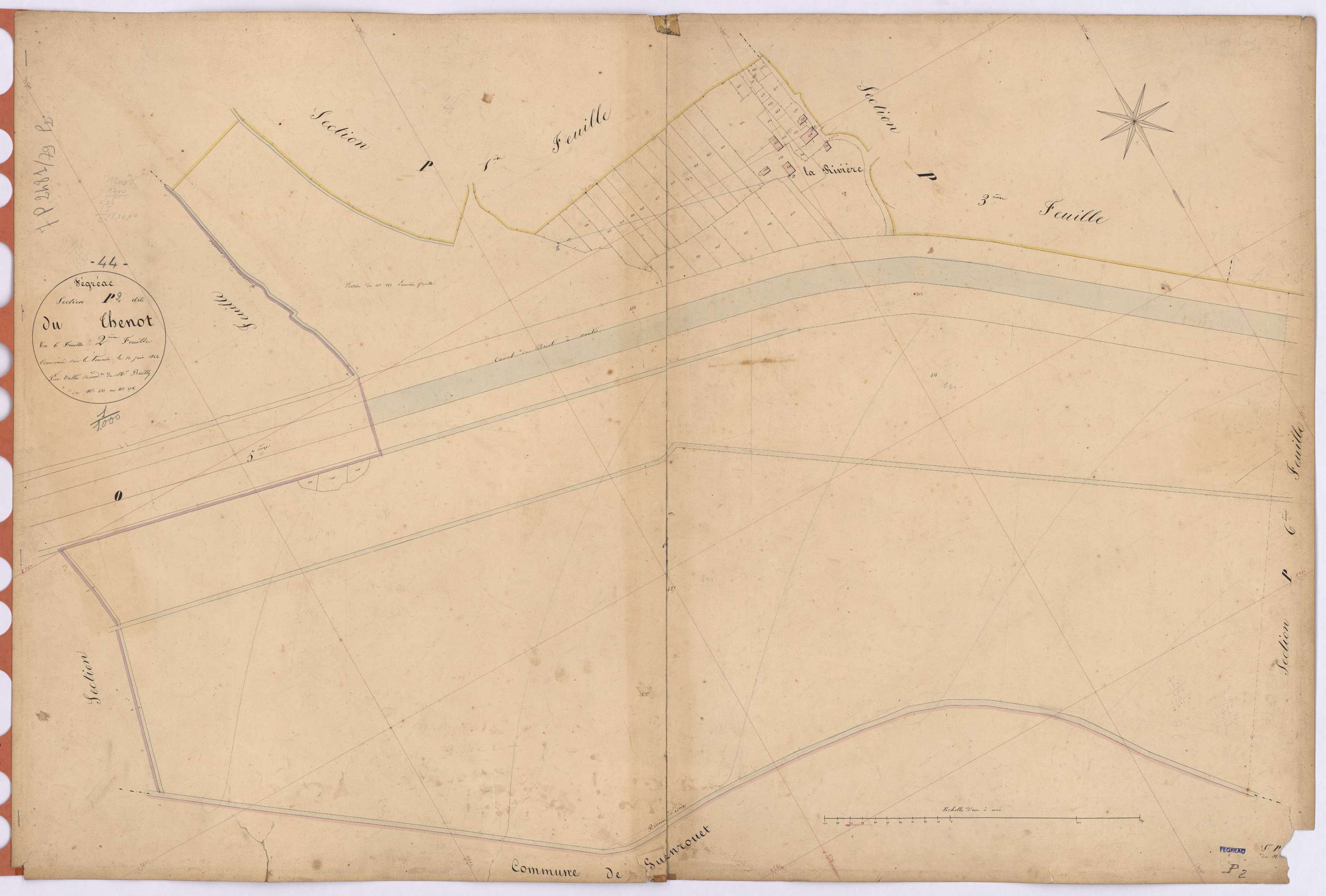 Fégréac - Section P2 Thenot (section du) ; 433-476