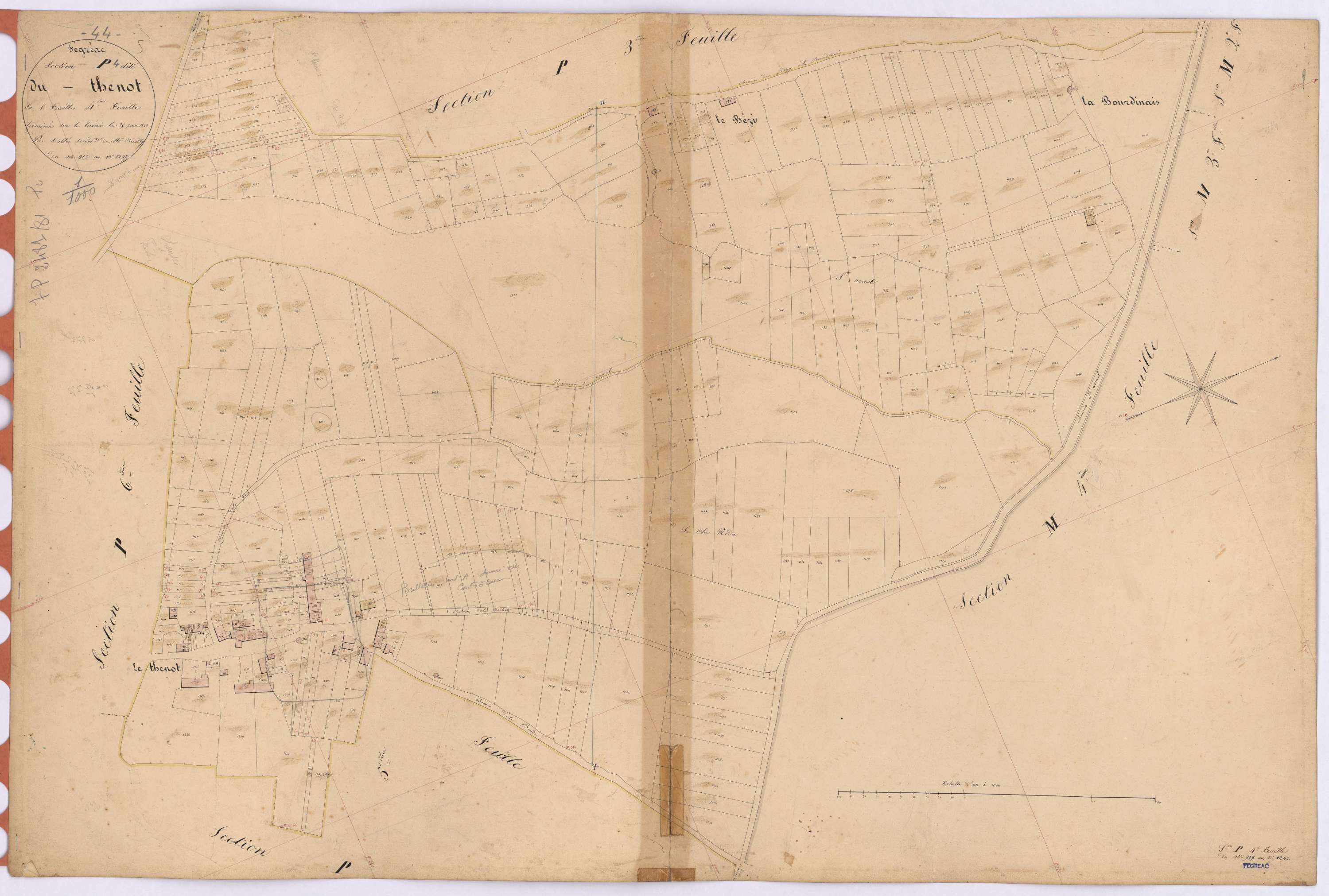 Fégréac - Section P4 Thenot (section du) ; 919-1242