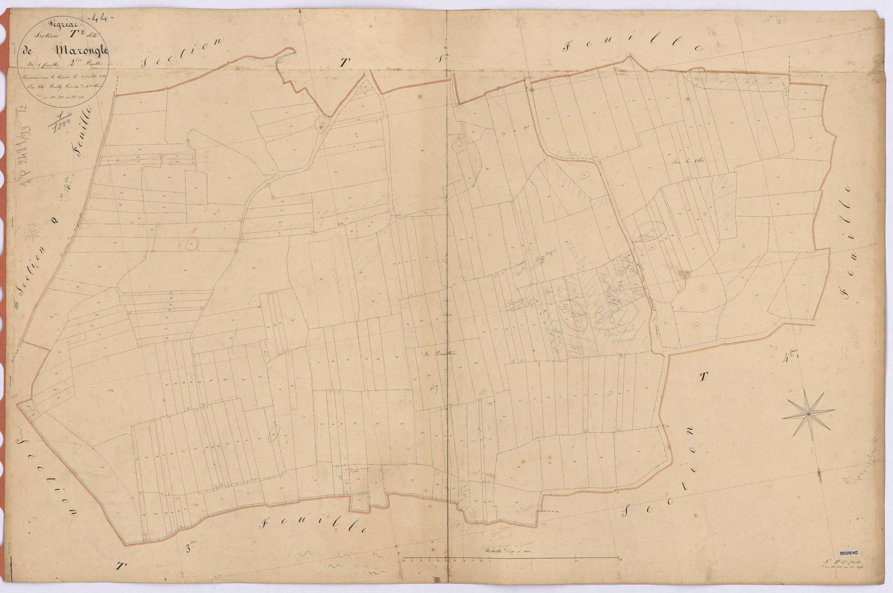 Fégréac - Section T2 Marongle (section de) ; 232-496