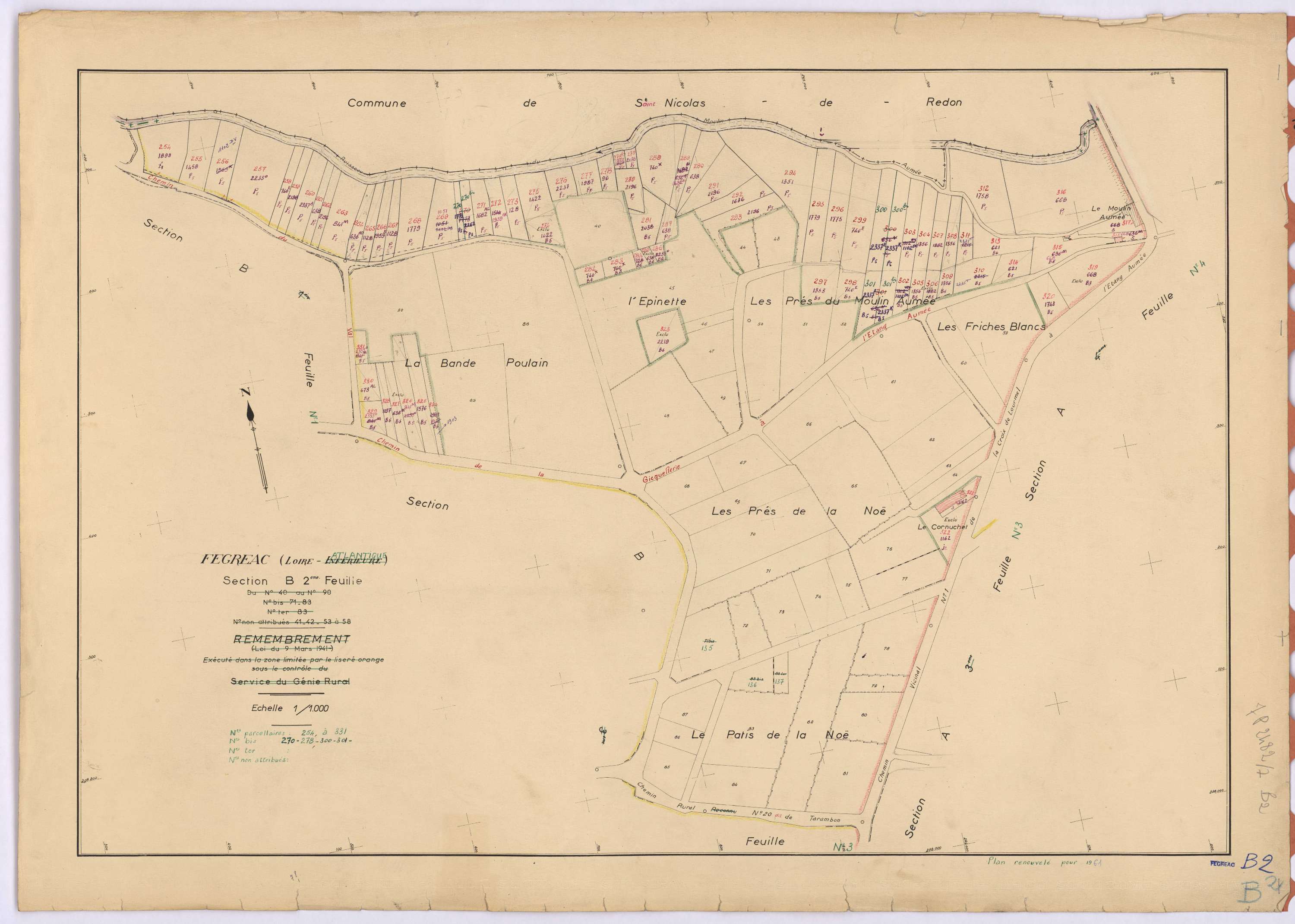 Fégréac - Section B2 254-331