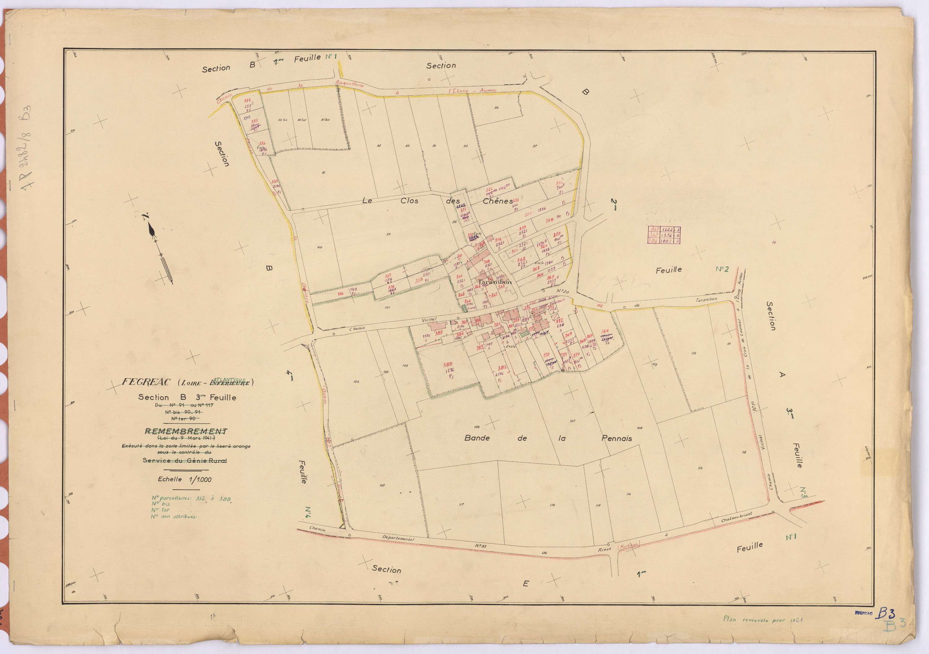 Fégréac - Section B3 332-388