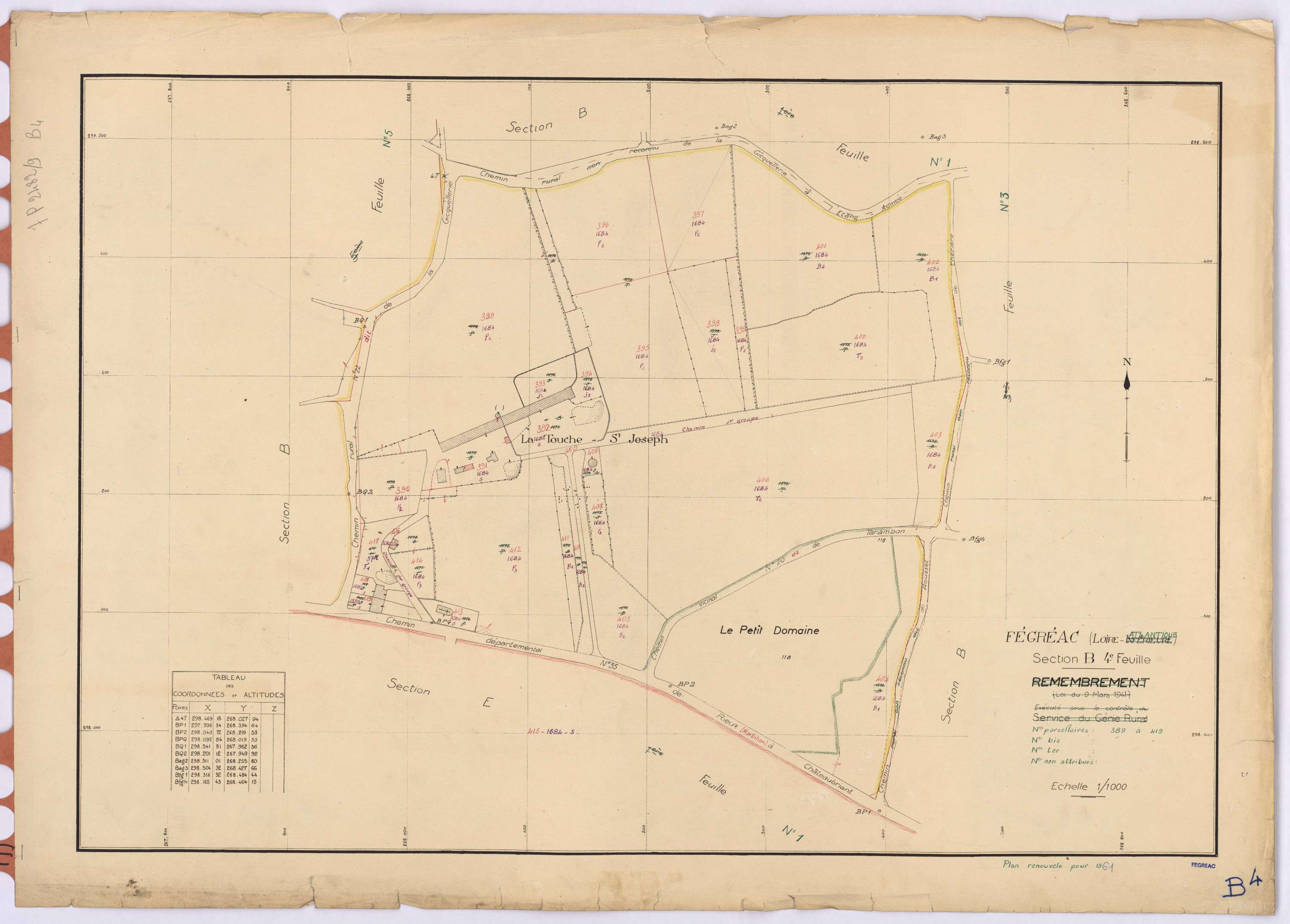 Fégréac - Section B4 389-419
