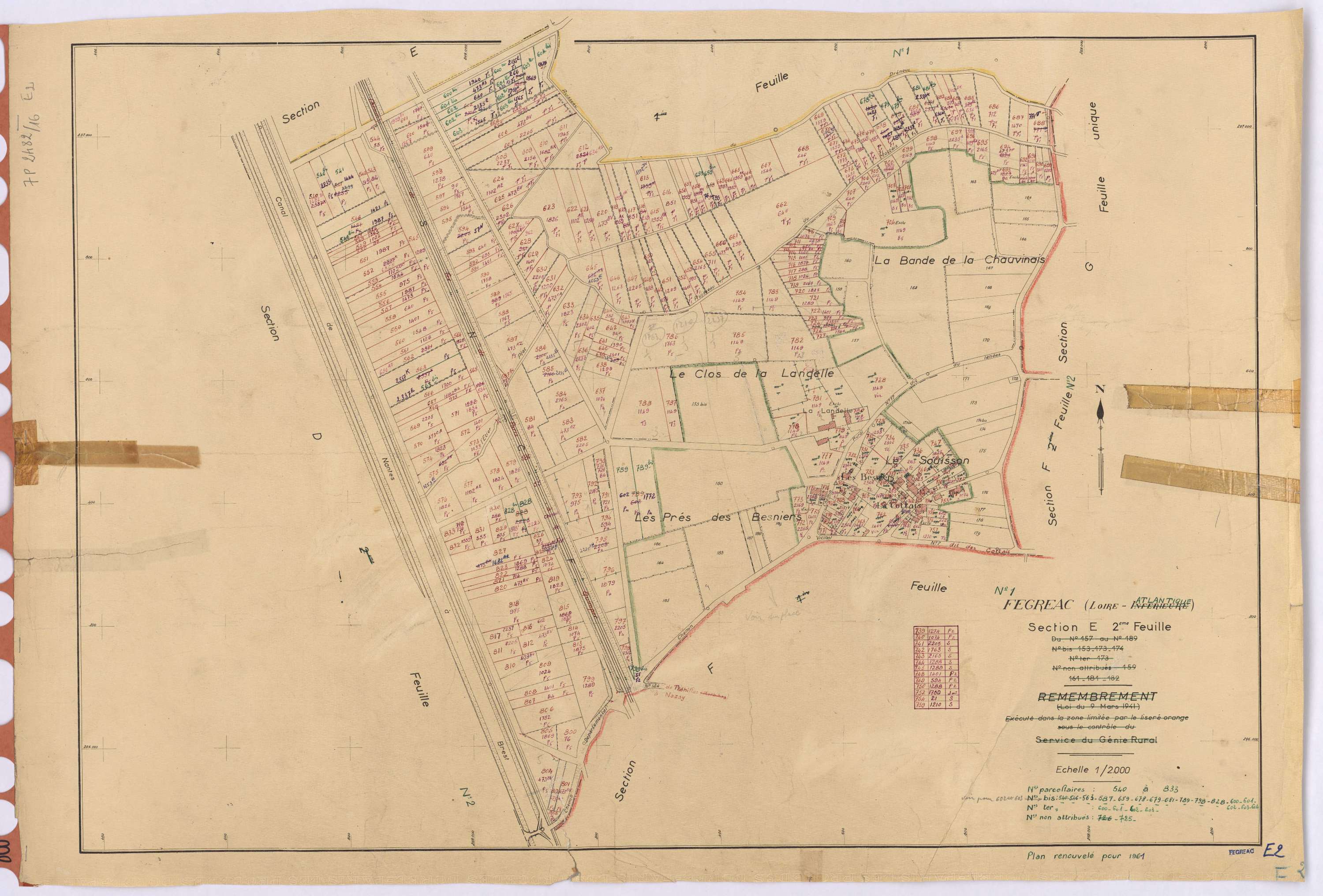 Fégréac - Section E2 540-833