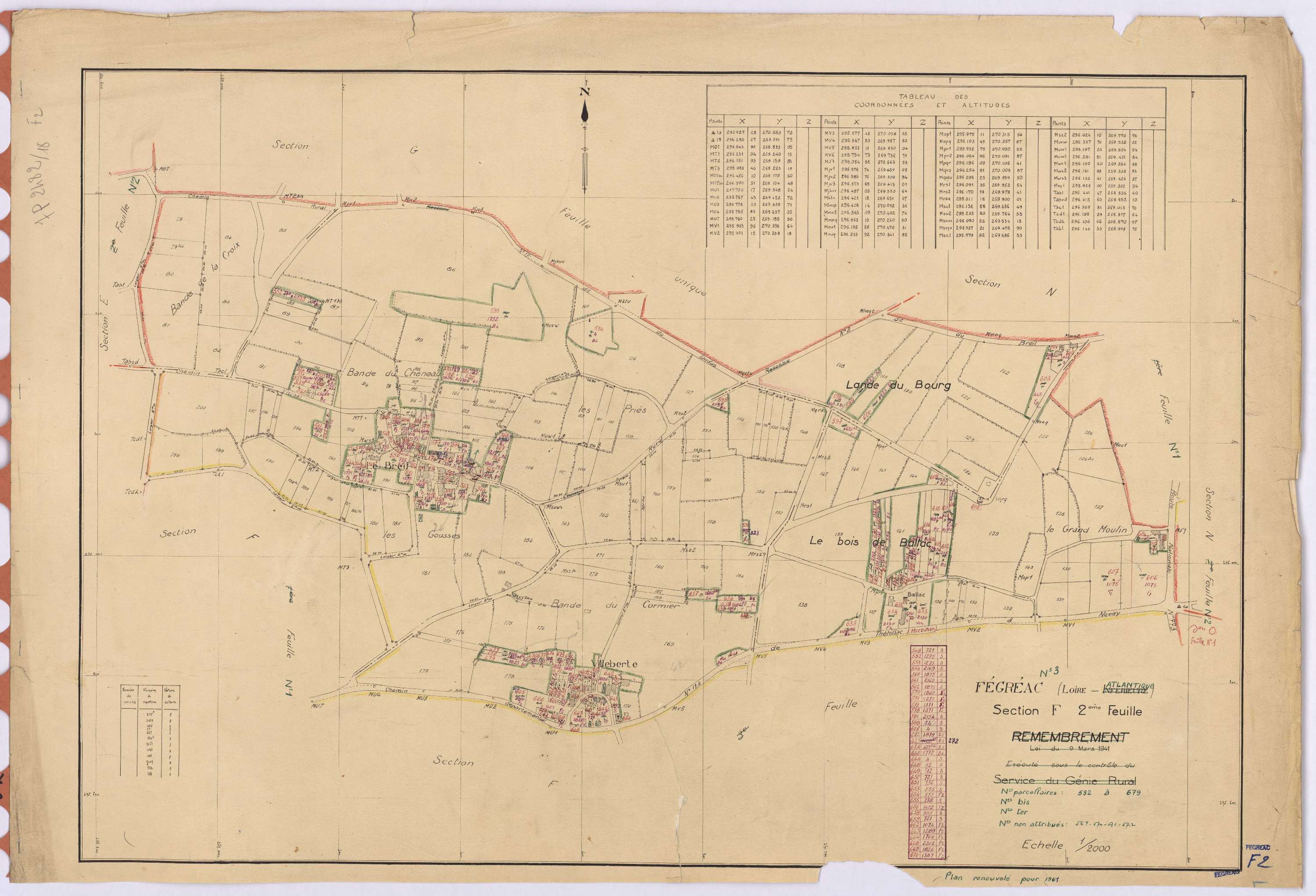 Fégréac - Section F2 532-679