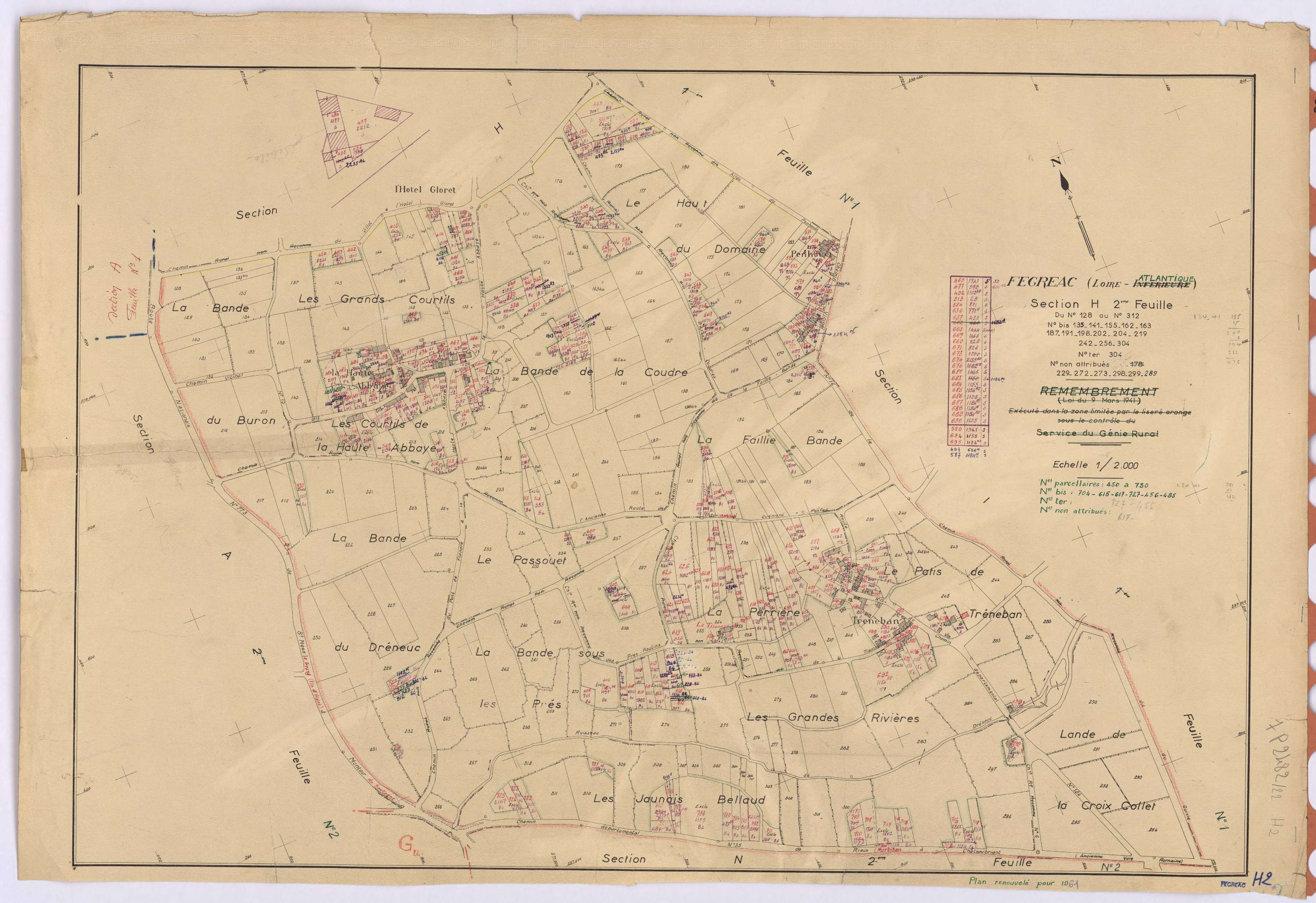 Fégréac - Section H2 450-730