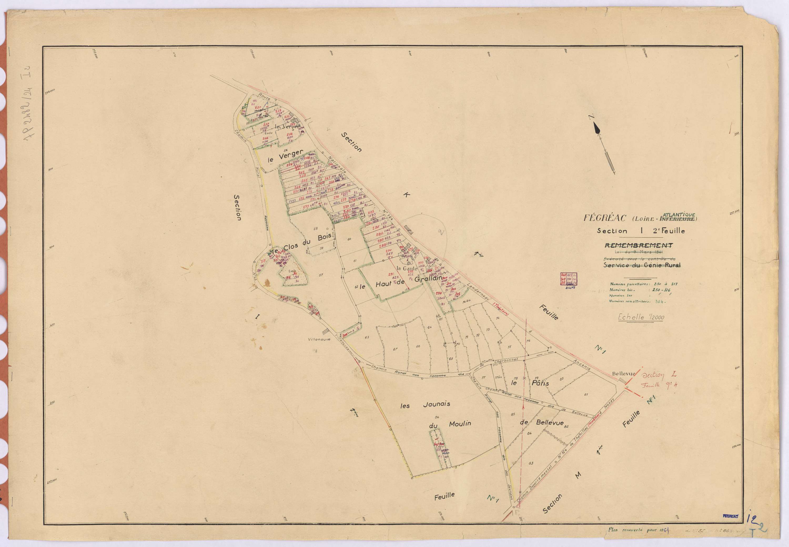 Fégréac - Section I2 250-316
