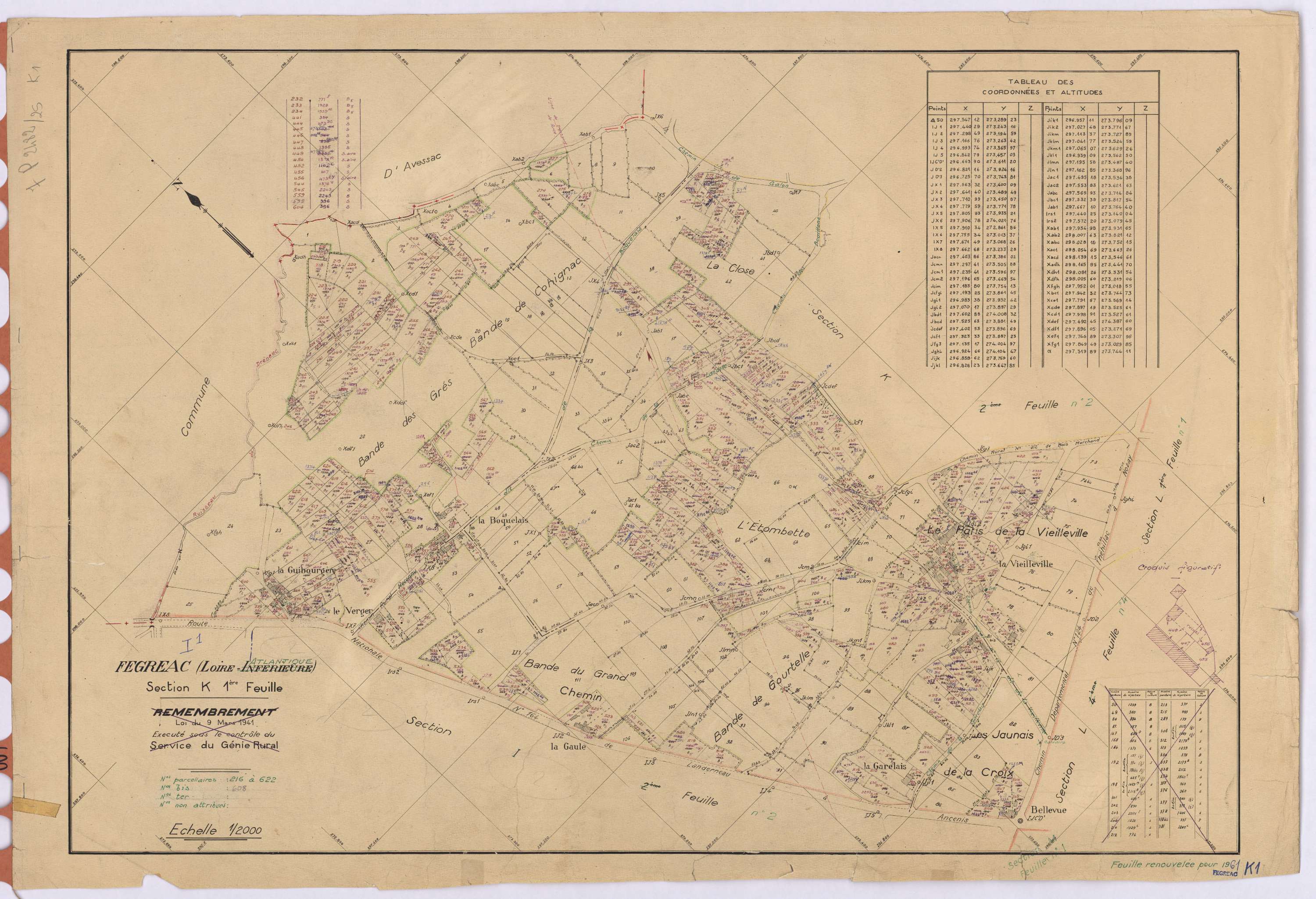 Fégréac - Section K1 216-622