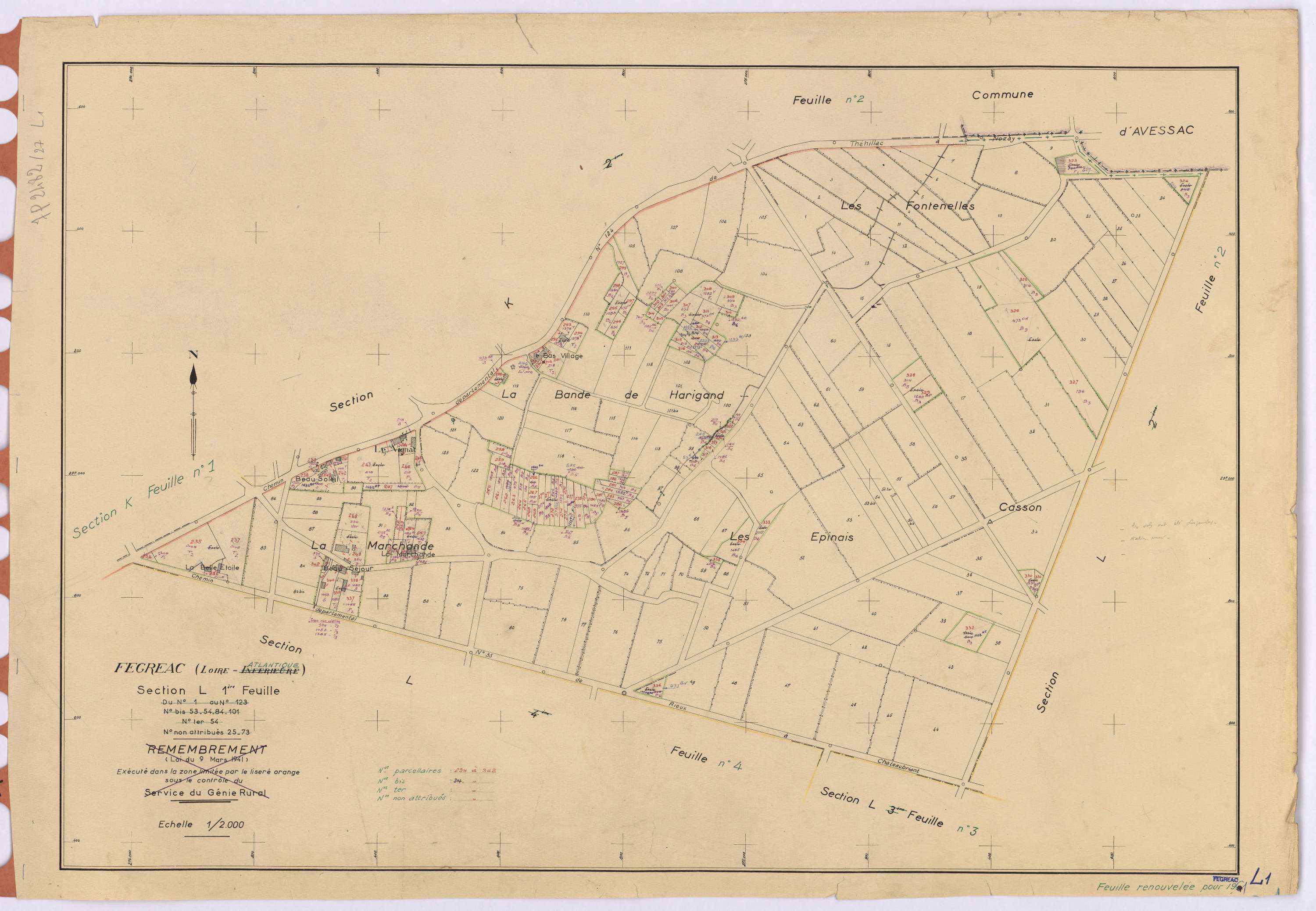 Fégréac - Section L1 234-342