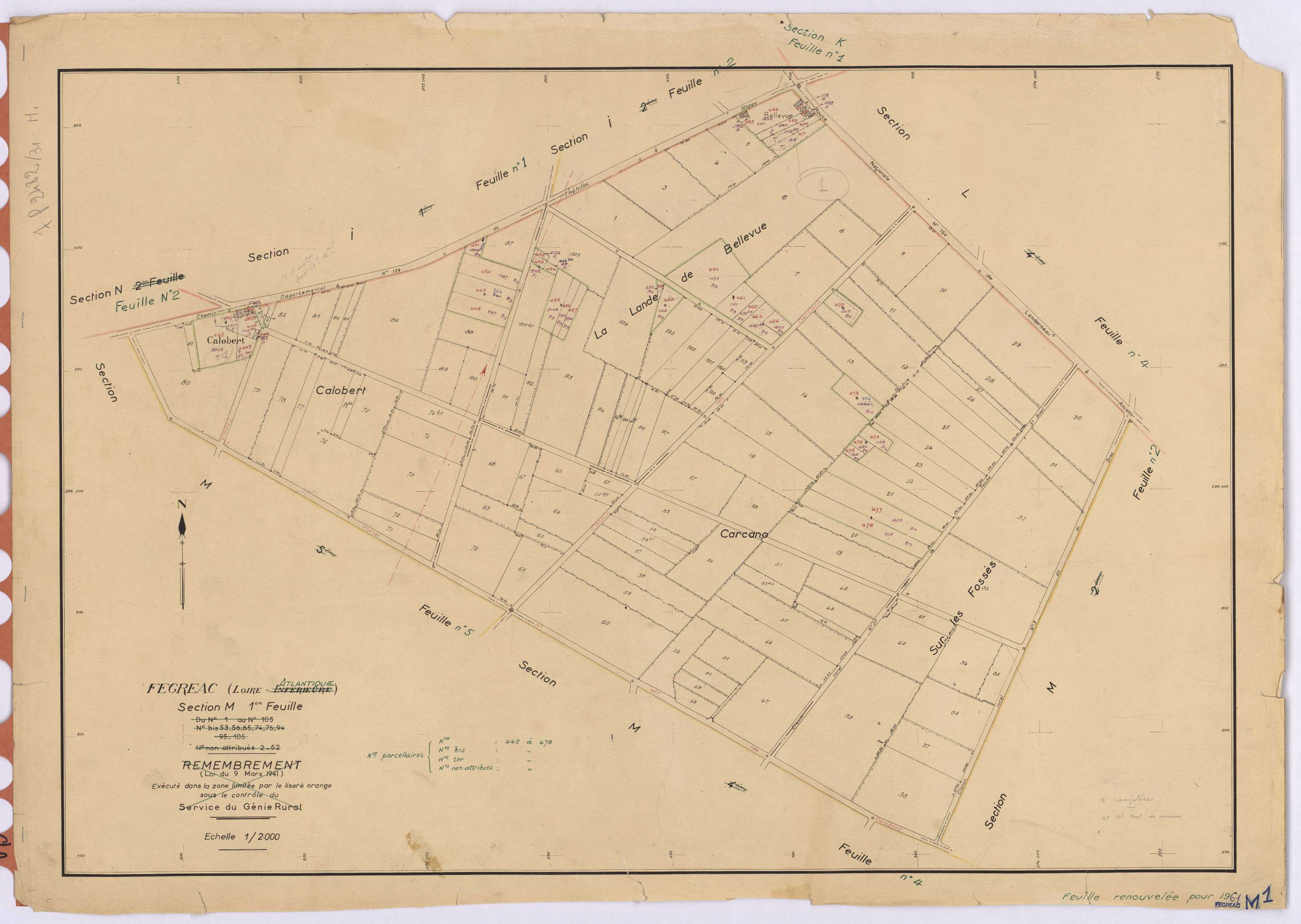 Fégréac - Section M1 442-478