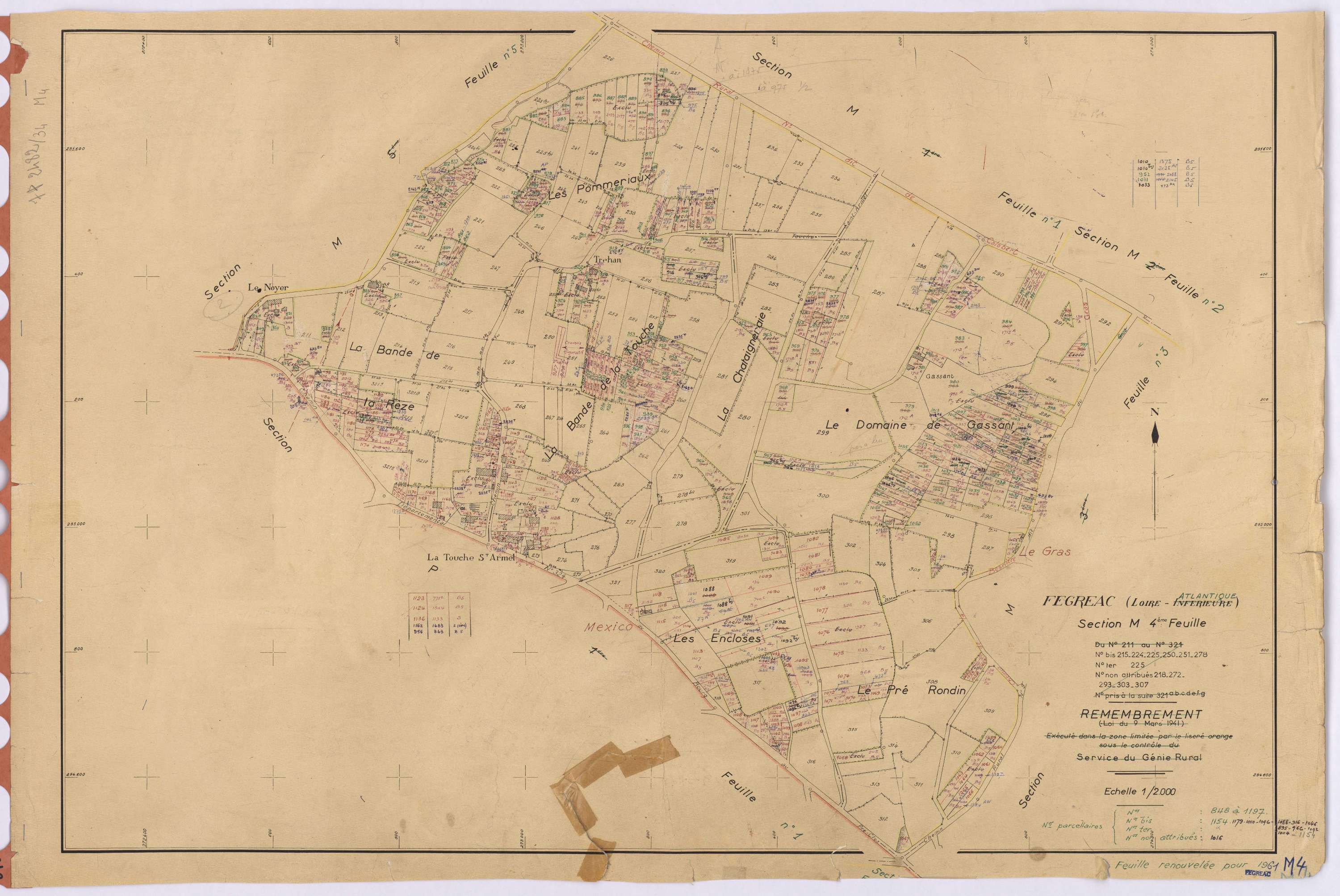 Fégréac - Section M4 848-1197
