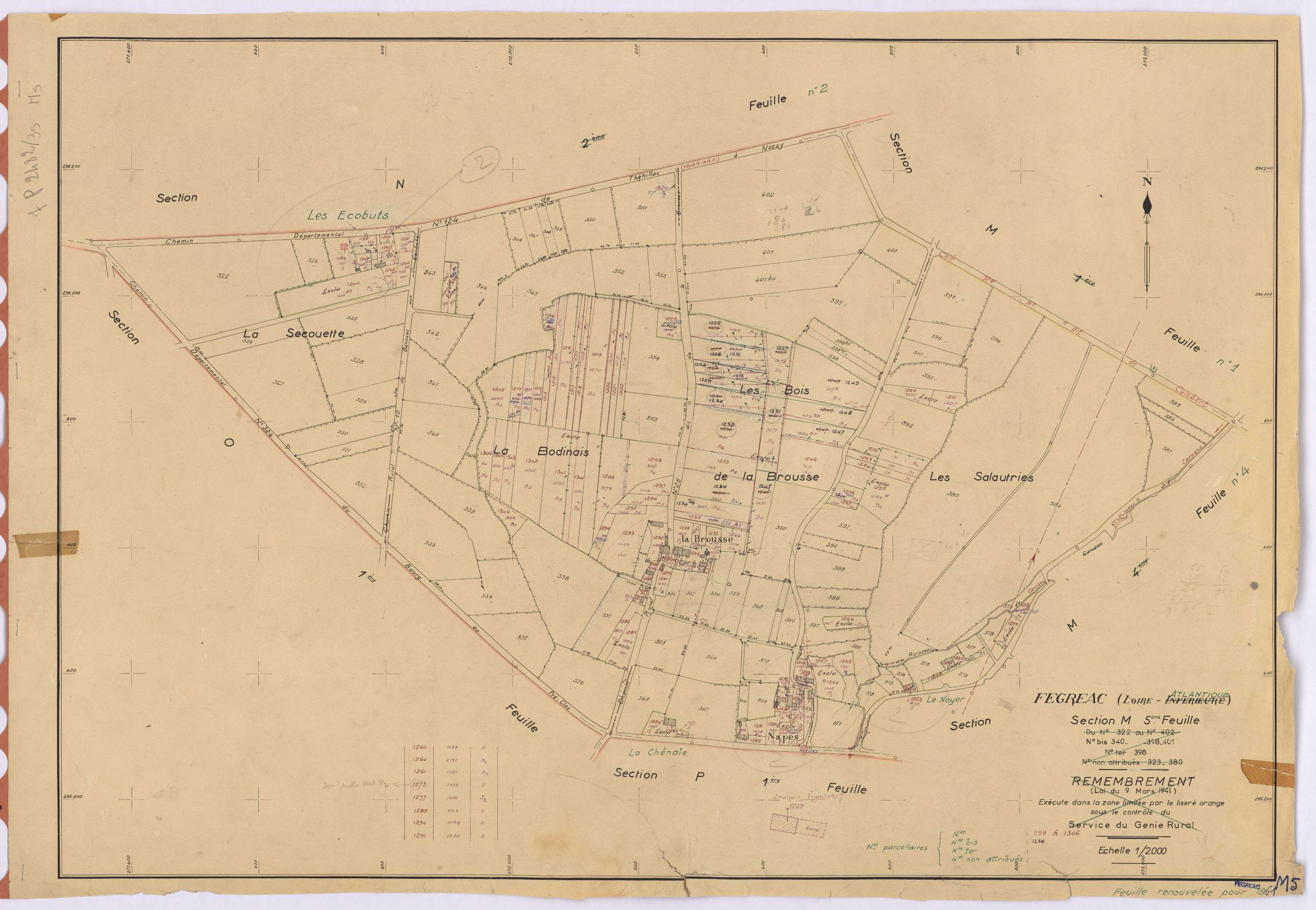 Fégréac - Section M5 1198-1306