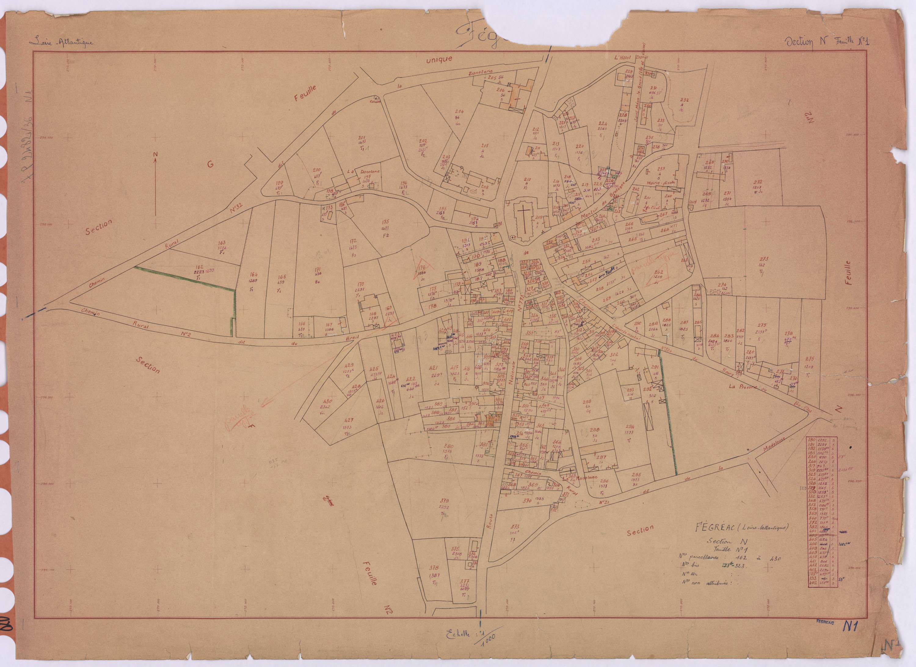 Fégréac - Section N1 162-430