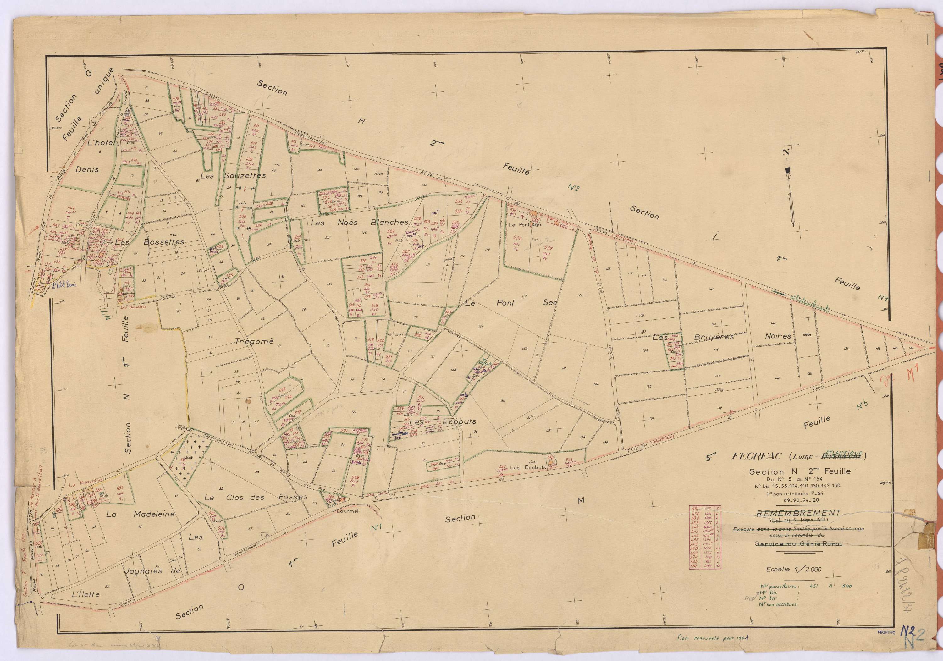 Fégréac - Section N2 431-590