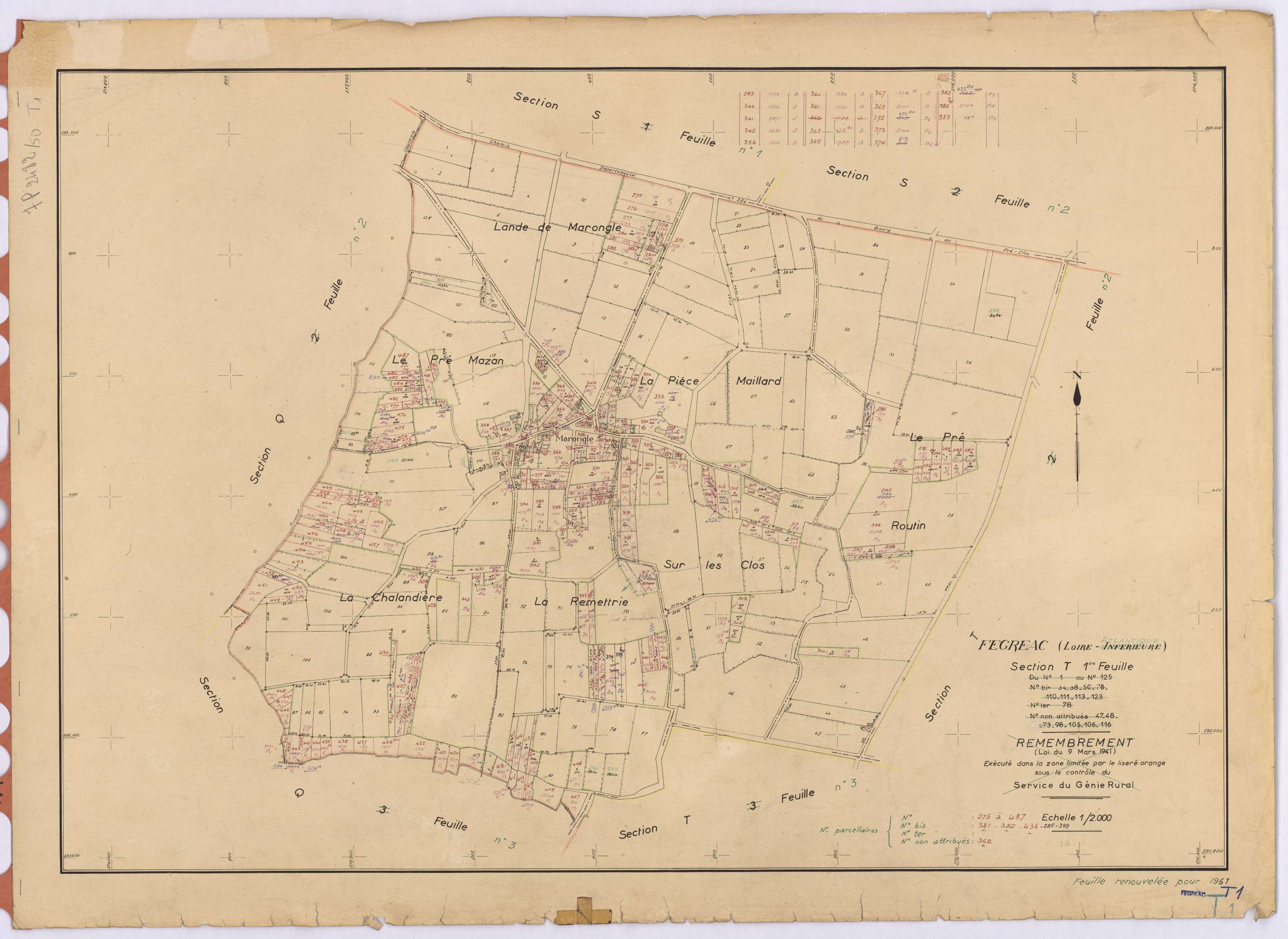Fégréac - Section T1 275-487