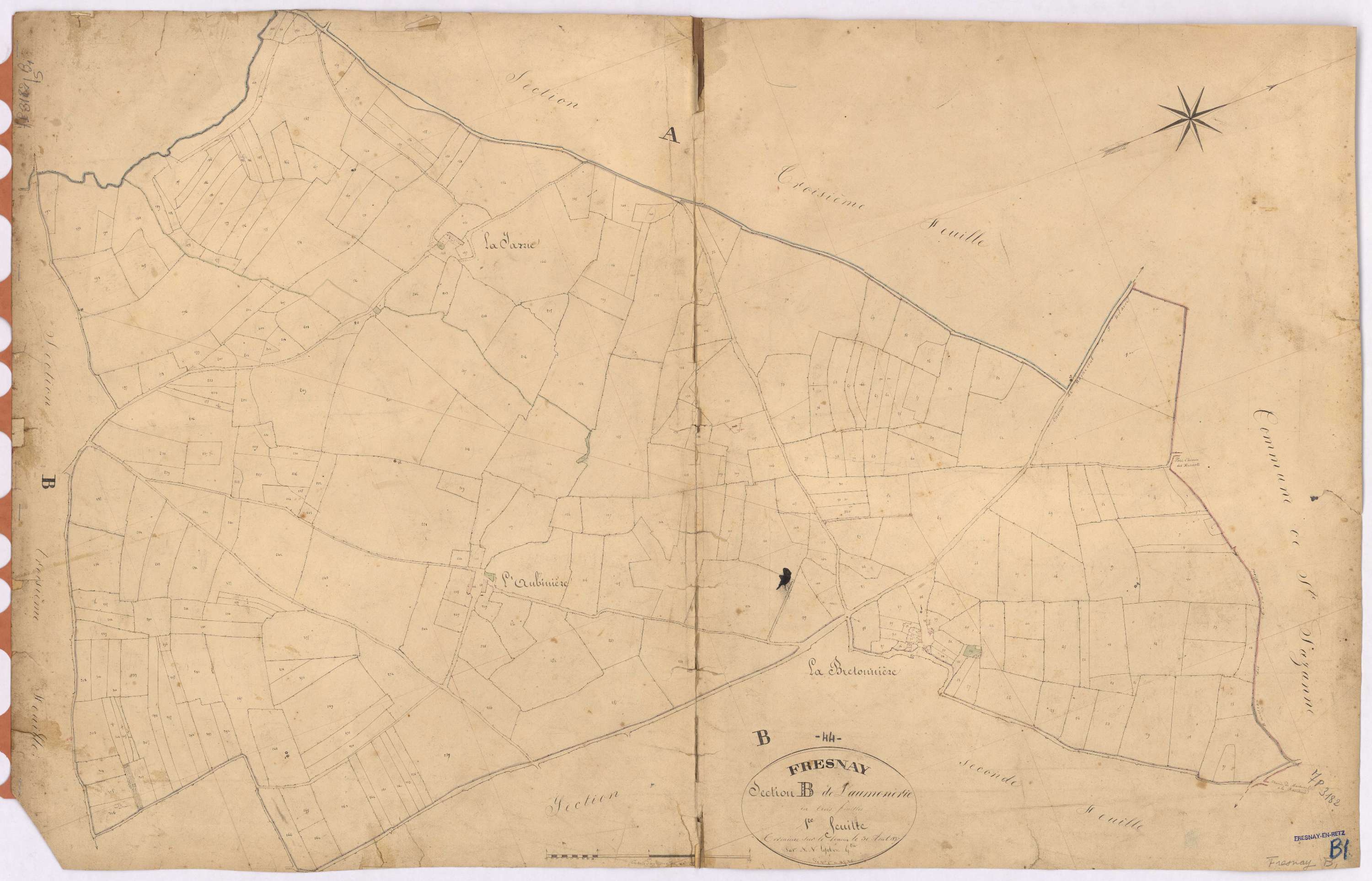 Fresnay-en-Retz - Section B1 Aumônerie (section de l') ; 1-316