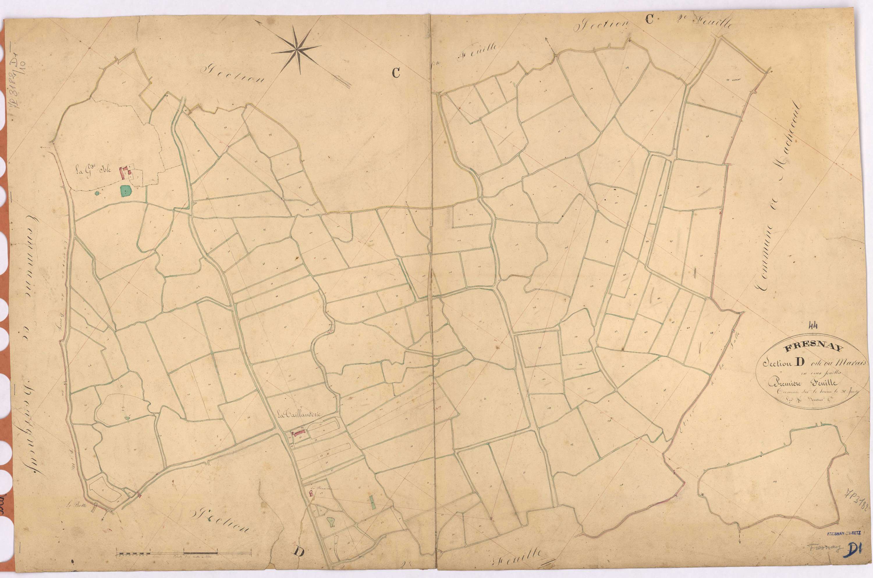 Fresnay-en-Retz - Section D1 Marais (section du)