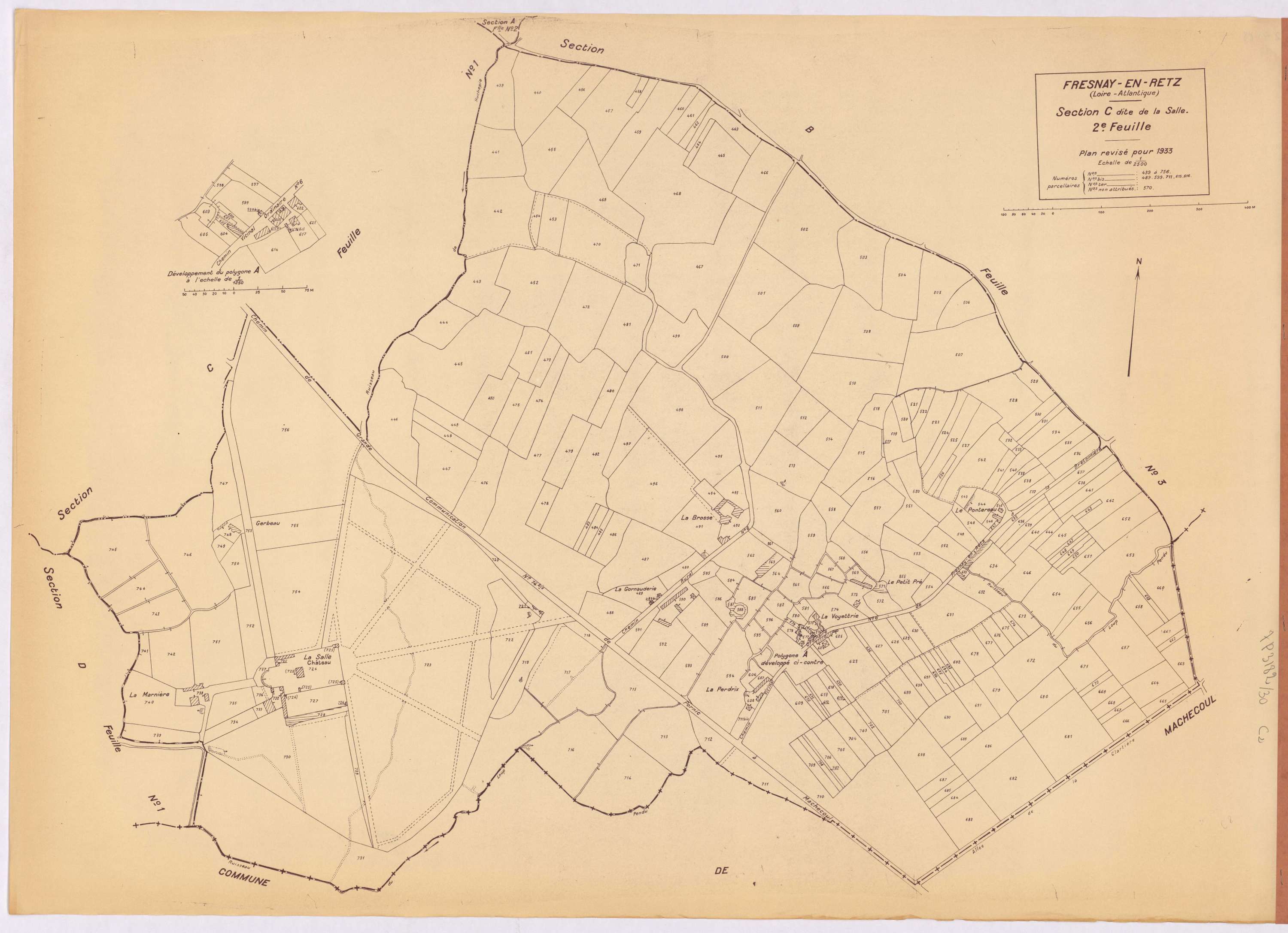 Fresnay-en-Retz - Section C2 Salle (section de La) ; 439-756