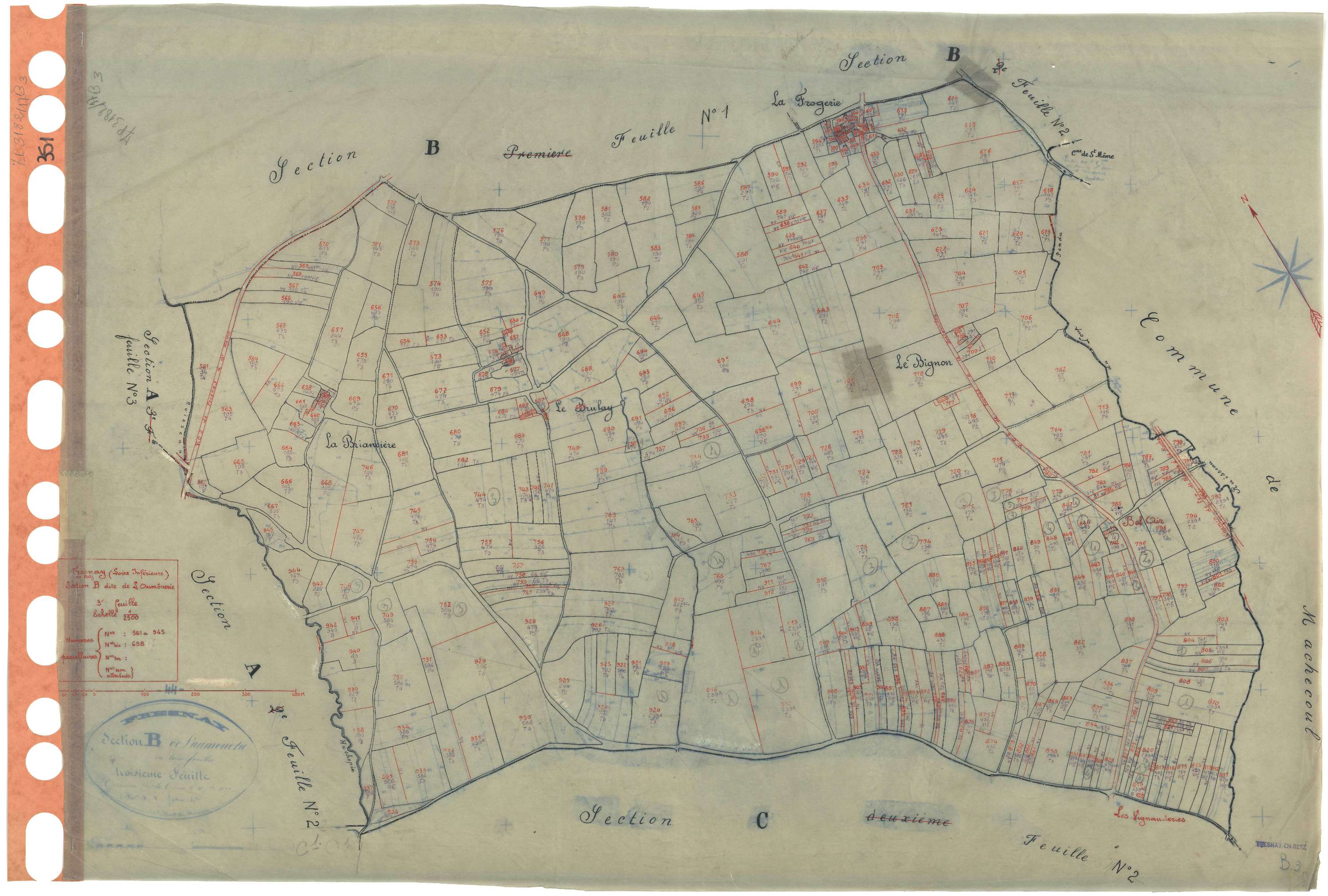 Fresnay-en-Retz - Section B3 Aumônerie (section de l') . 561-945