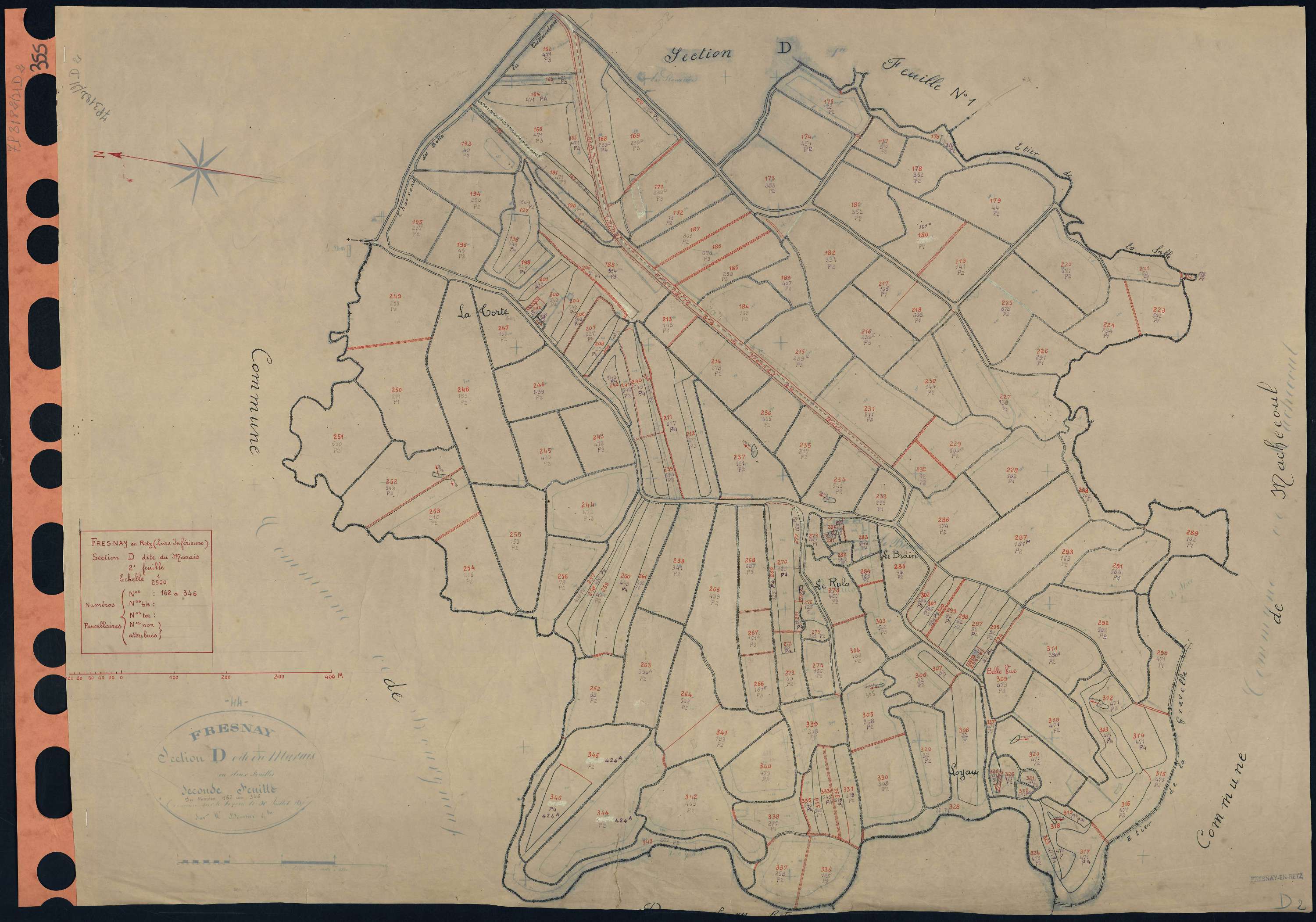 Fresnay-en-Retz - Section D2 Marais (section du) . 162-346