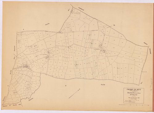 Fresnay-en-Retz - Section A3 Bourg (section du) ; 576-927