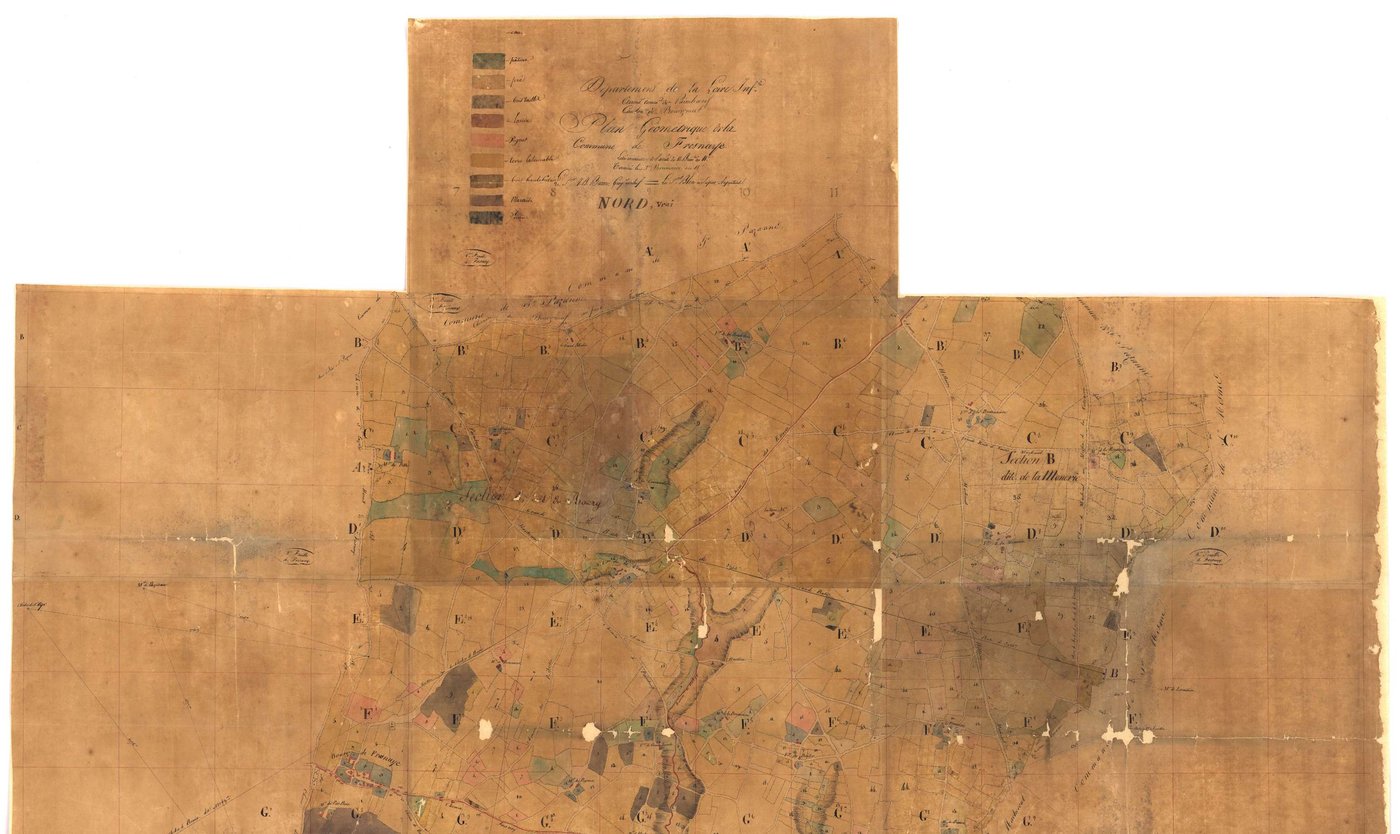 Fresnay-en-Retz - Section  Plan géométrique de l'ensemble de la commune