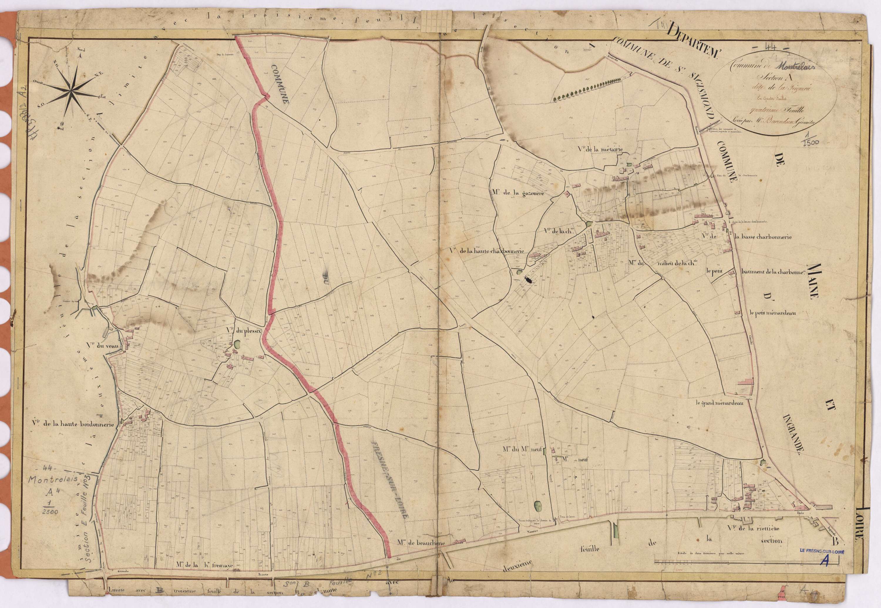 Le Fresne-sur-Loire - Section A2 Peignerie (section de La)