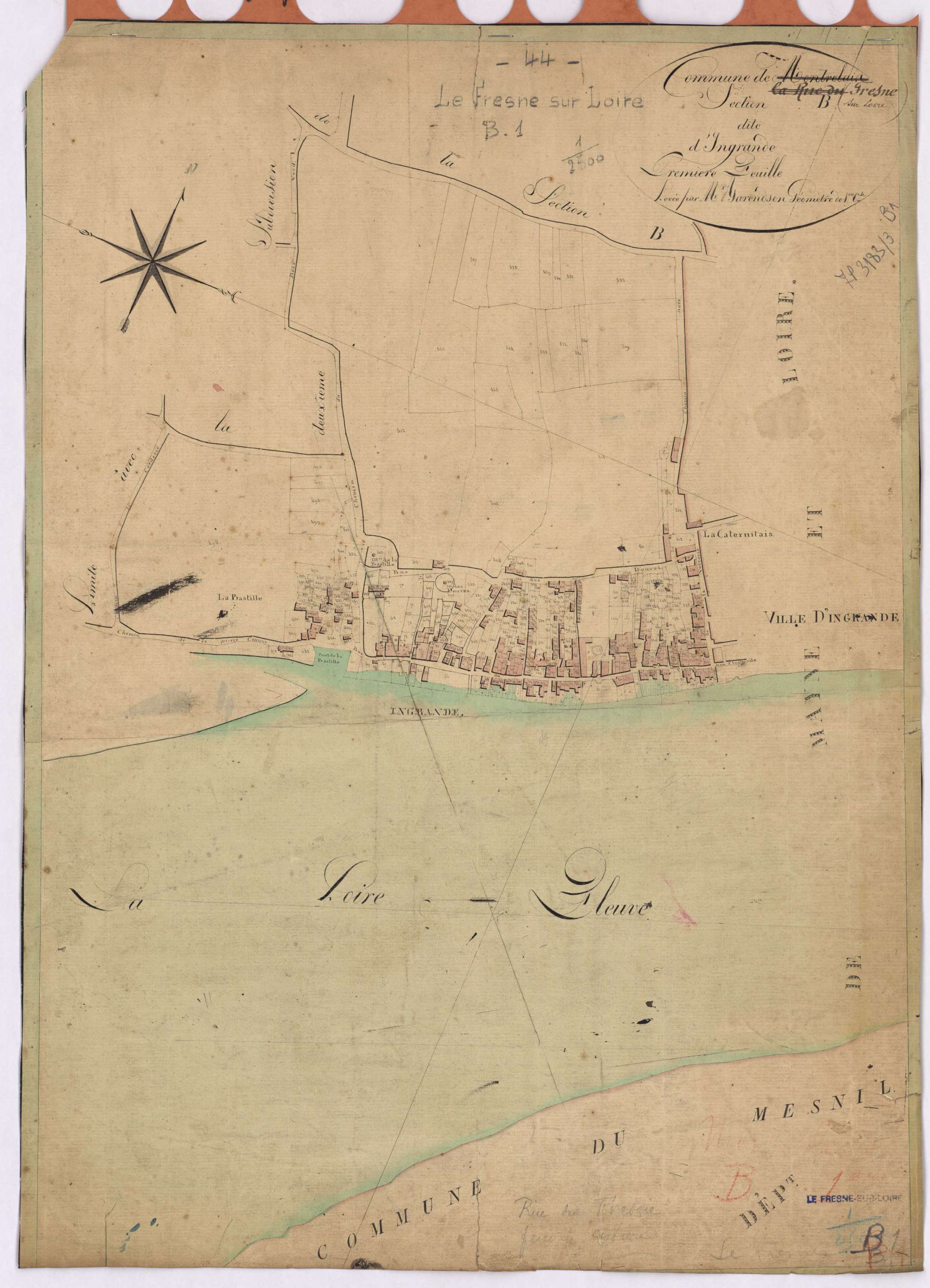 Le Fresne-sur-Loire - Section B1 Ingrande (section d')