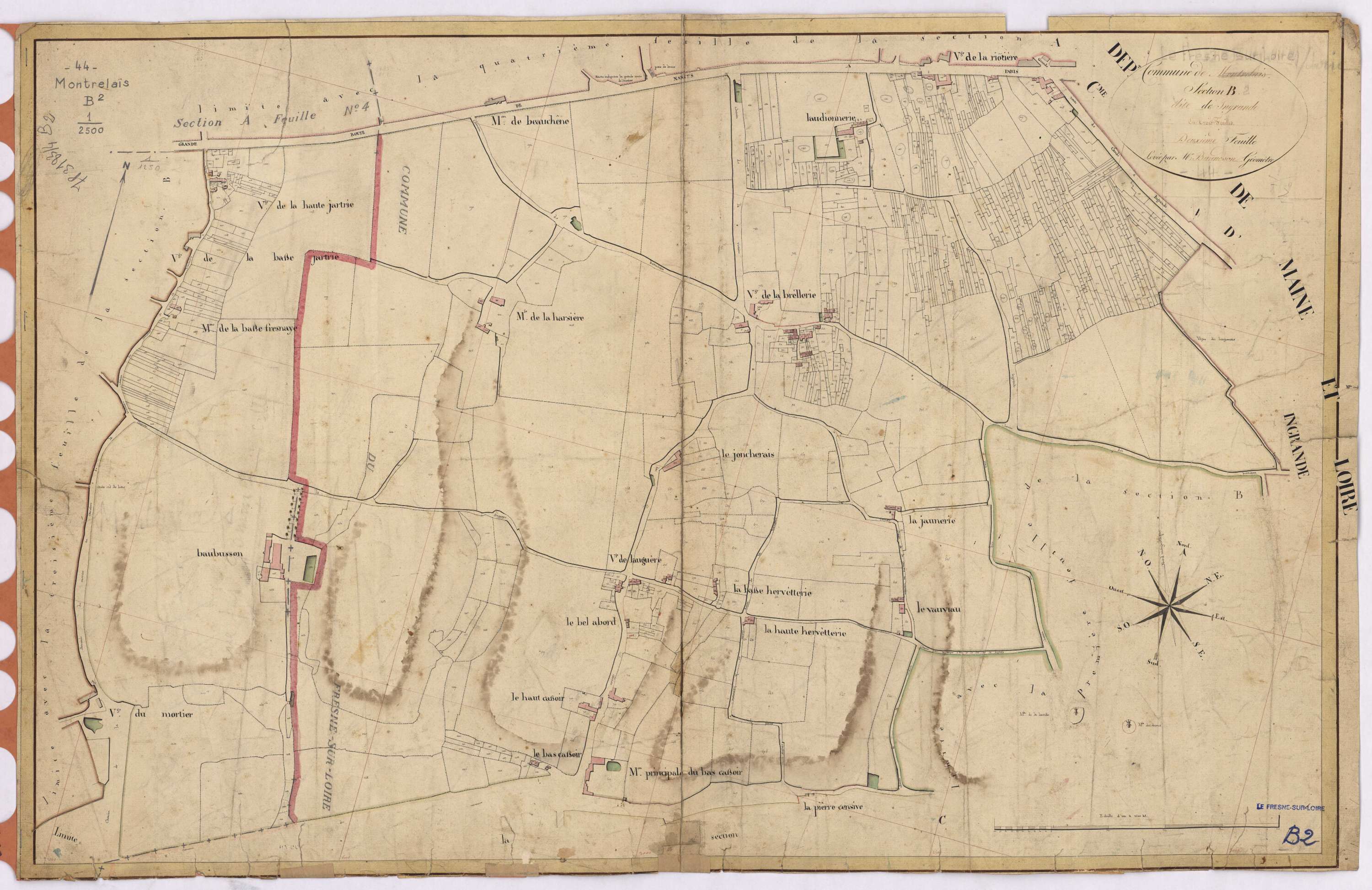 Le Fresne-sur-Loire - Section B2 Ingrande (section d')