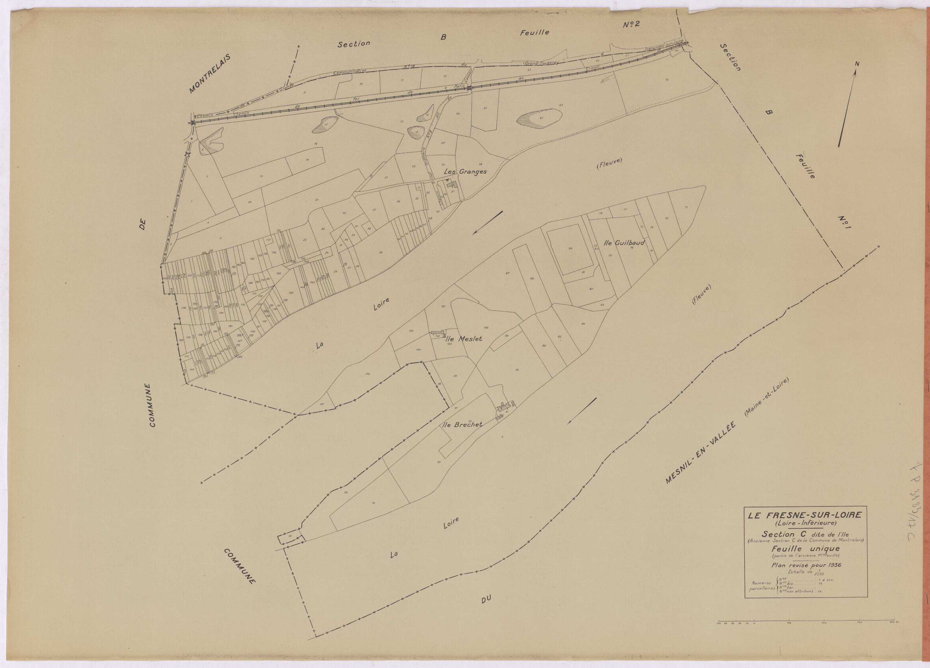 Le Fresne-sur-Loire - Section C Ile (section de l') ; 1-223
