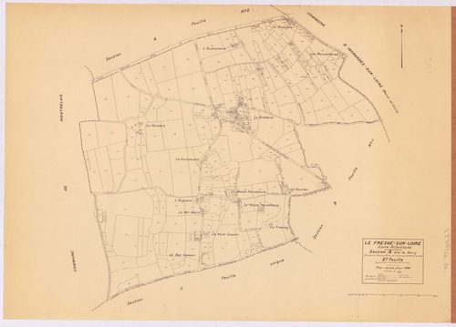Le Fresne-sur-Loire - Section B2 Bourg (section du) ; 261-579