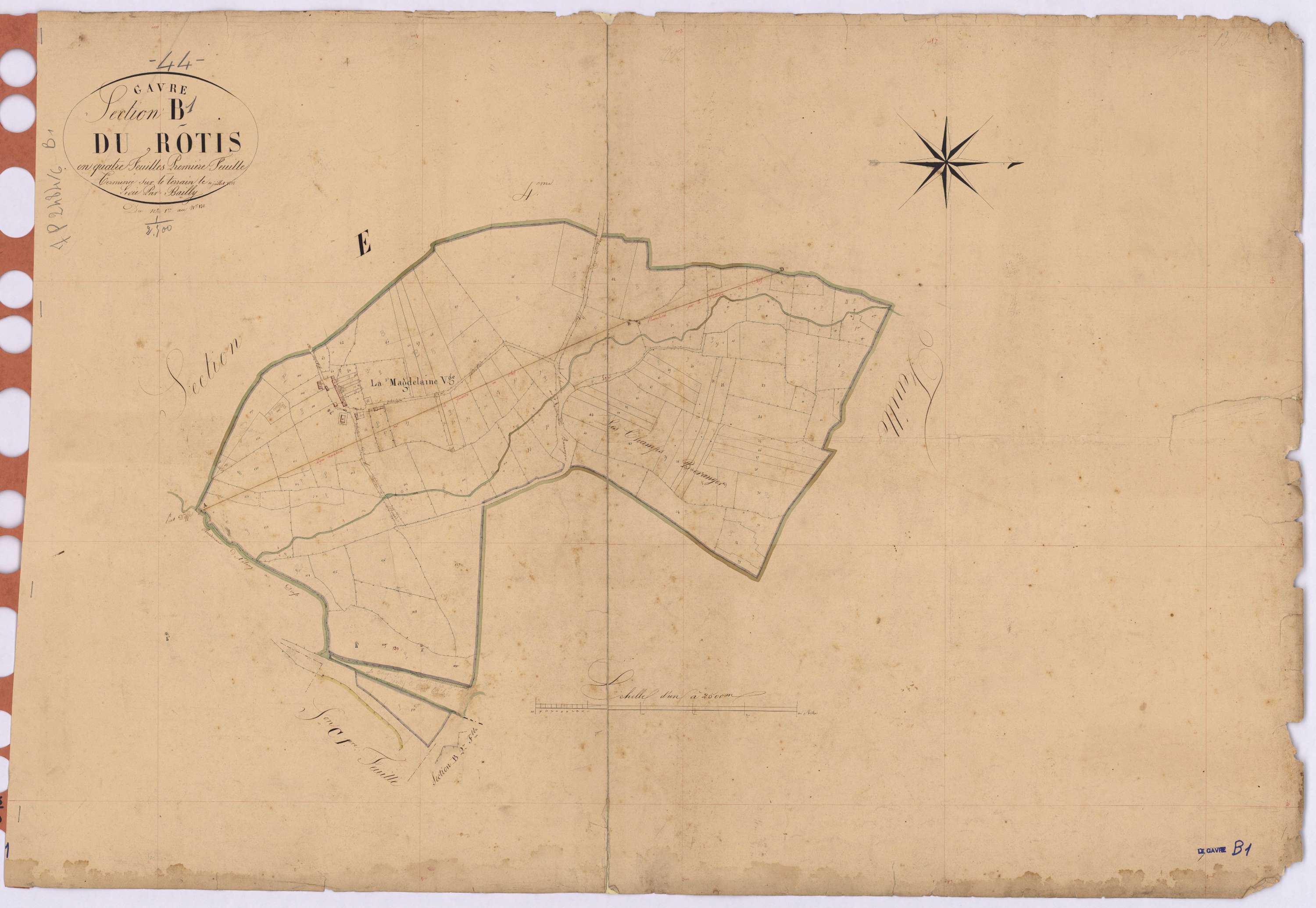 Le Gâvre - Section B1 Rotis (section du) ; 1-131