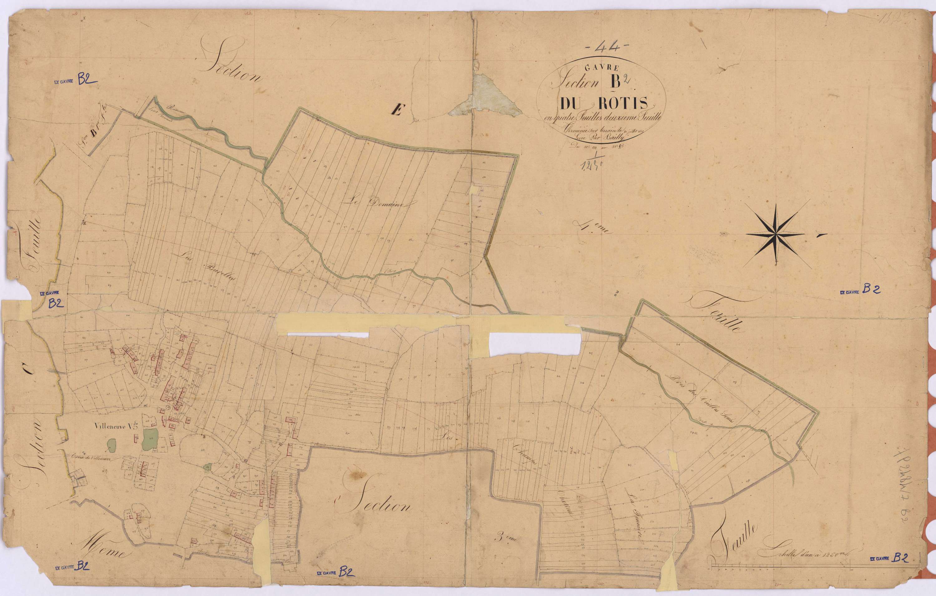 Le Gâvre - Section B2 Rotis (section du) ; 132-575