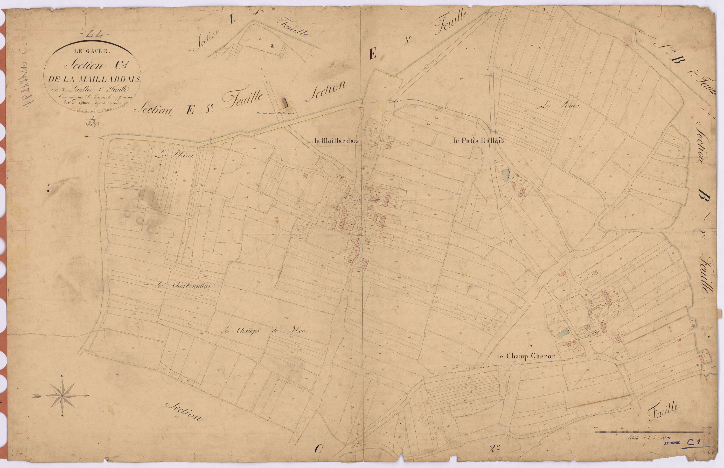 Le Gâvre - Section C1 Maillardais (section de La) ; 1-450