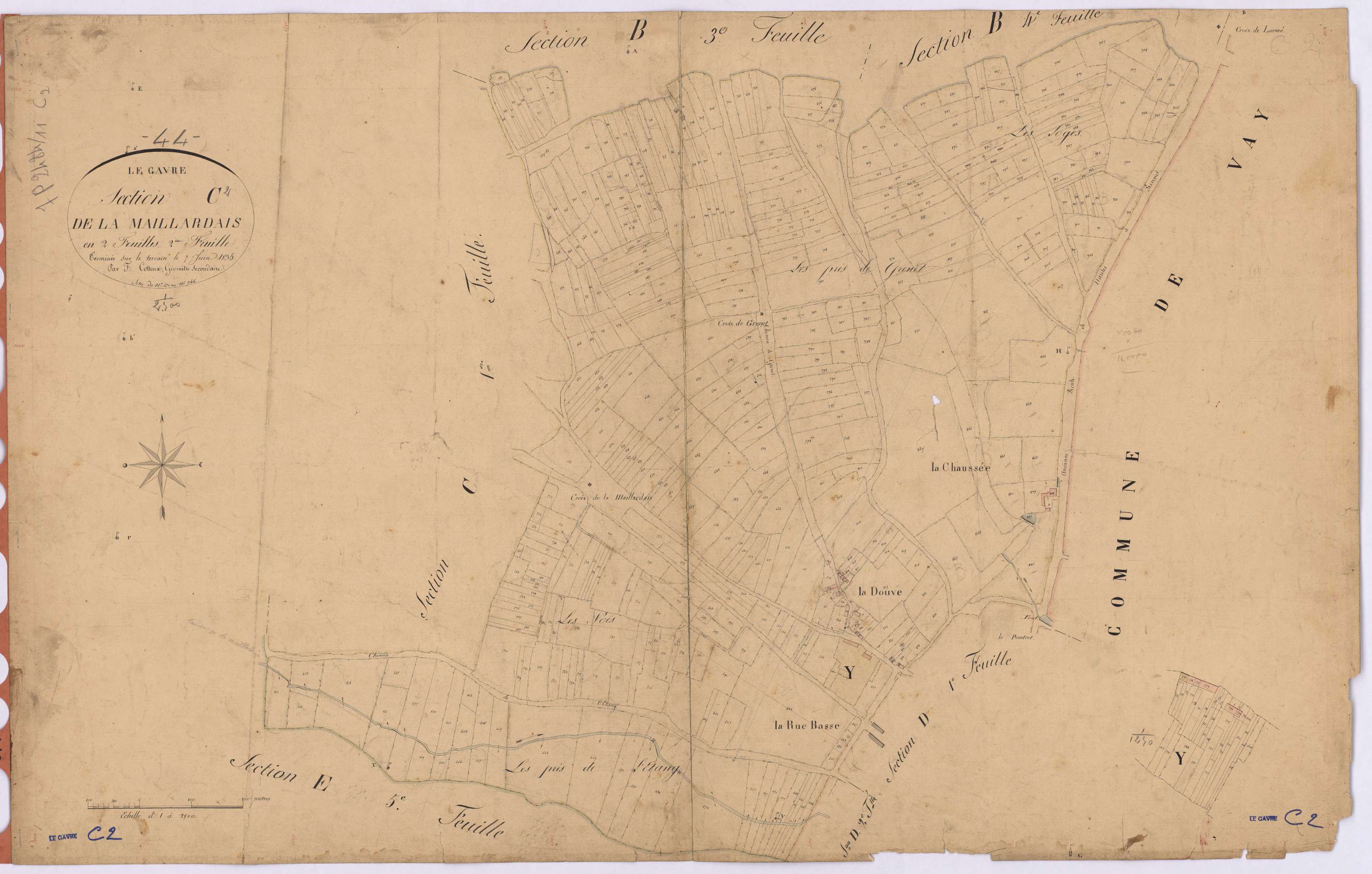 Le Gâvre - Section C2 Maillardais (section de La) ; 451-946