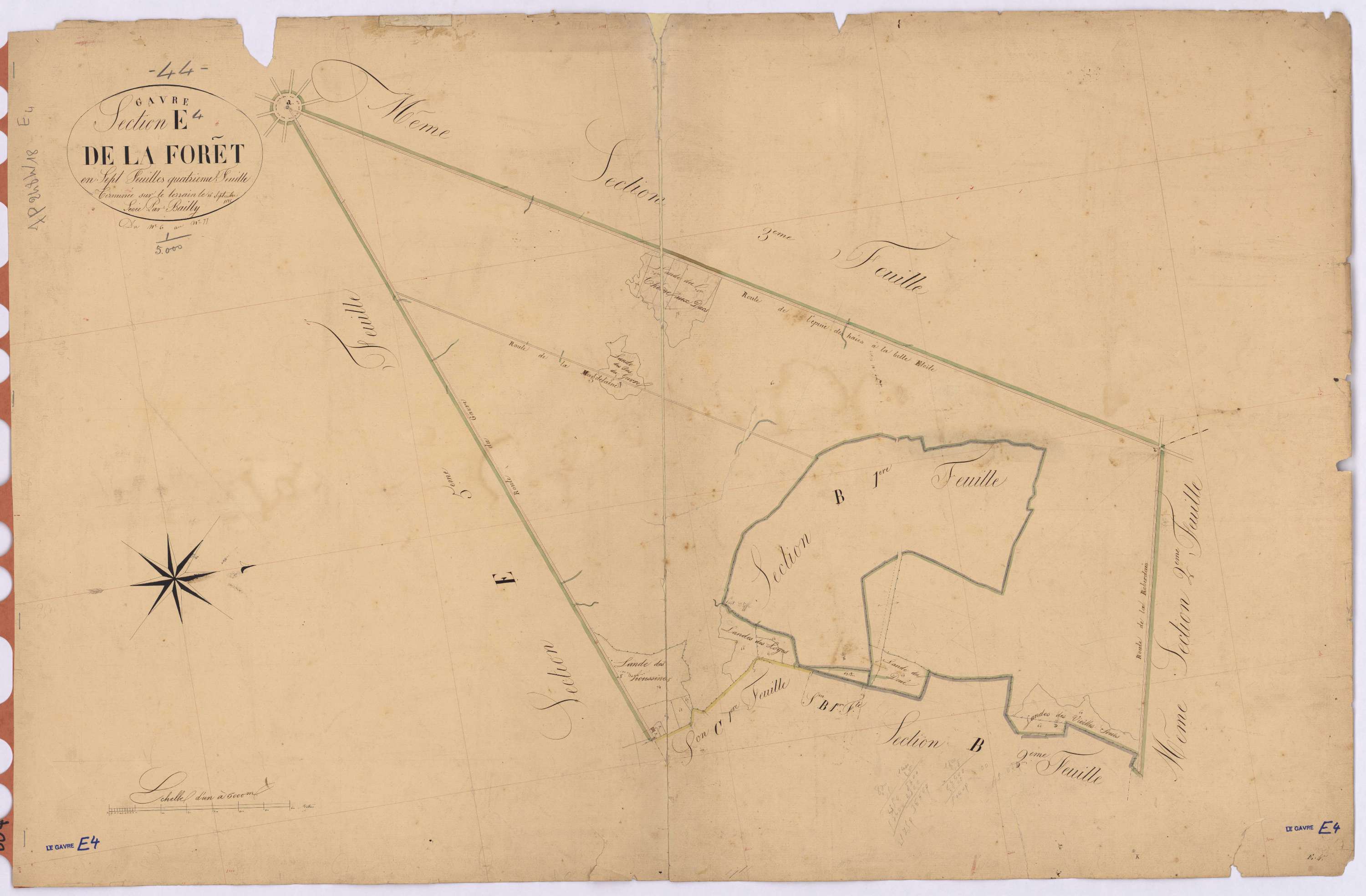 Le Gâvre - Section E4 Forêt (section de La) ; 60-77