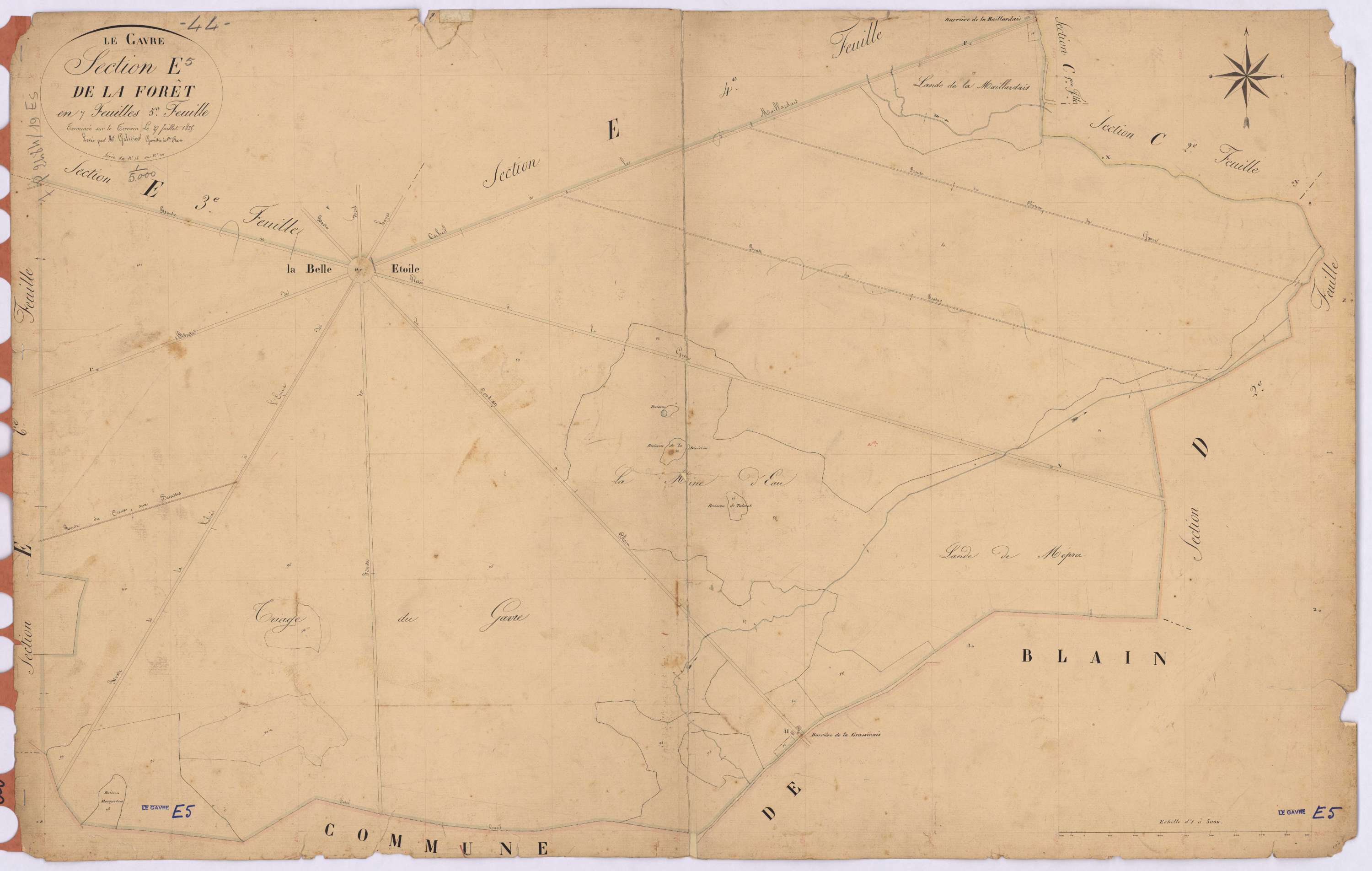 Le Gâvre - Section E5 Forêt (section de La) ; 78-101