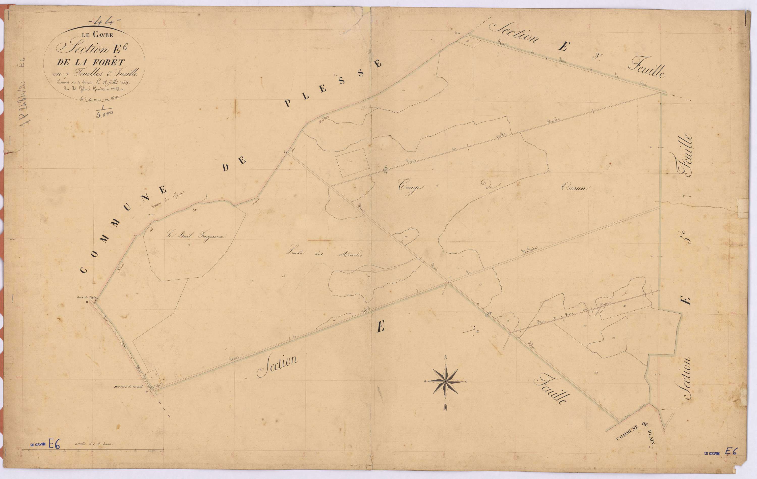 Le Gâvre - Section E6 Forêt (section de La) ; 102-123