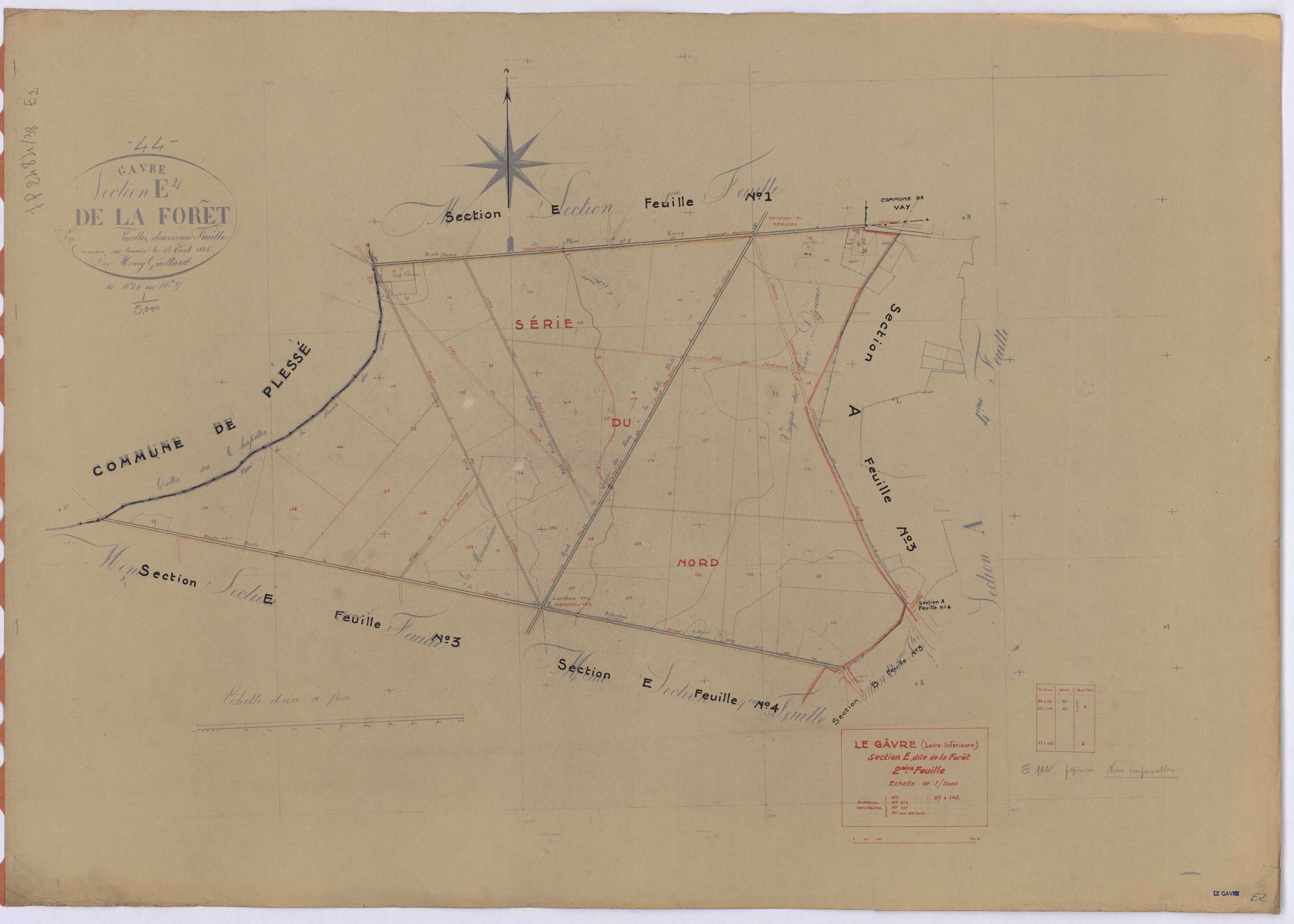 Le Gâvre - Section E2 Forêt (section de La) ; 97-142