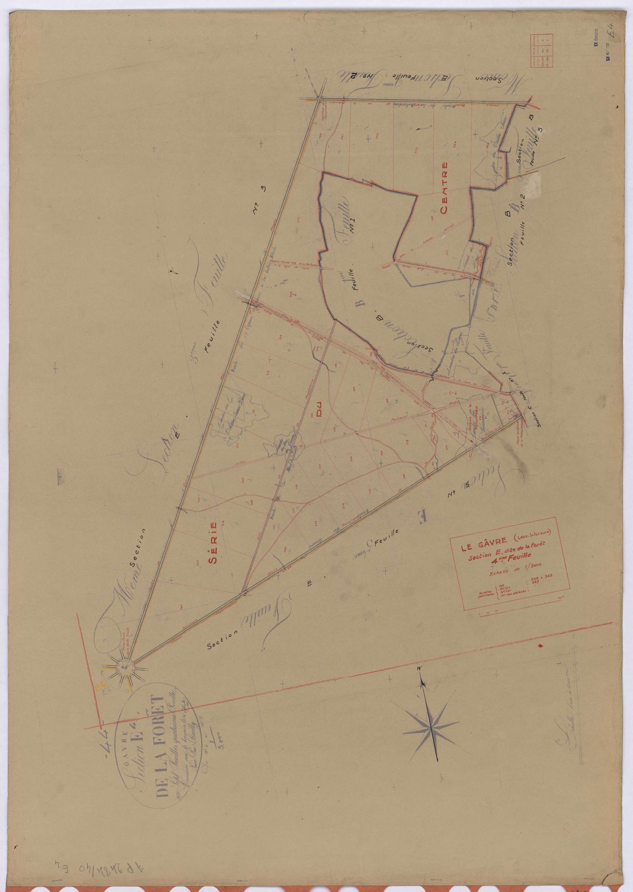 Le Gâvre - Section E4 Forêt (section de La) ; 259-322