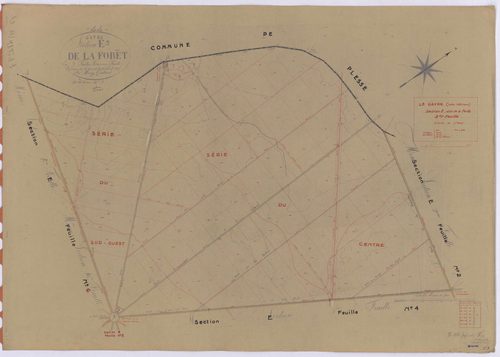 Le Gâvre - Section E3 Forêt (section de La) ; 143-258