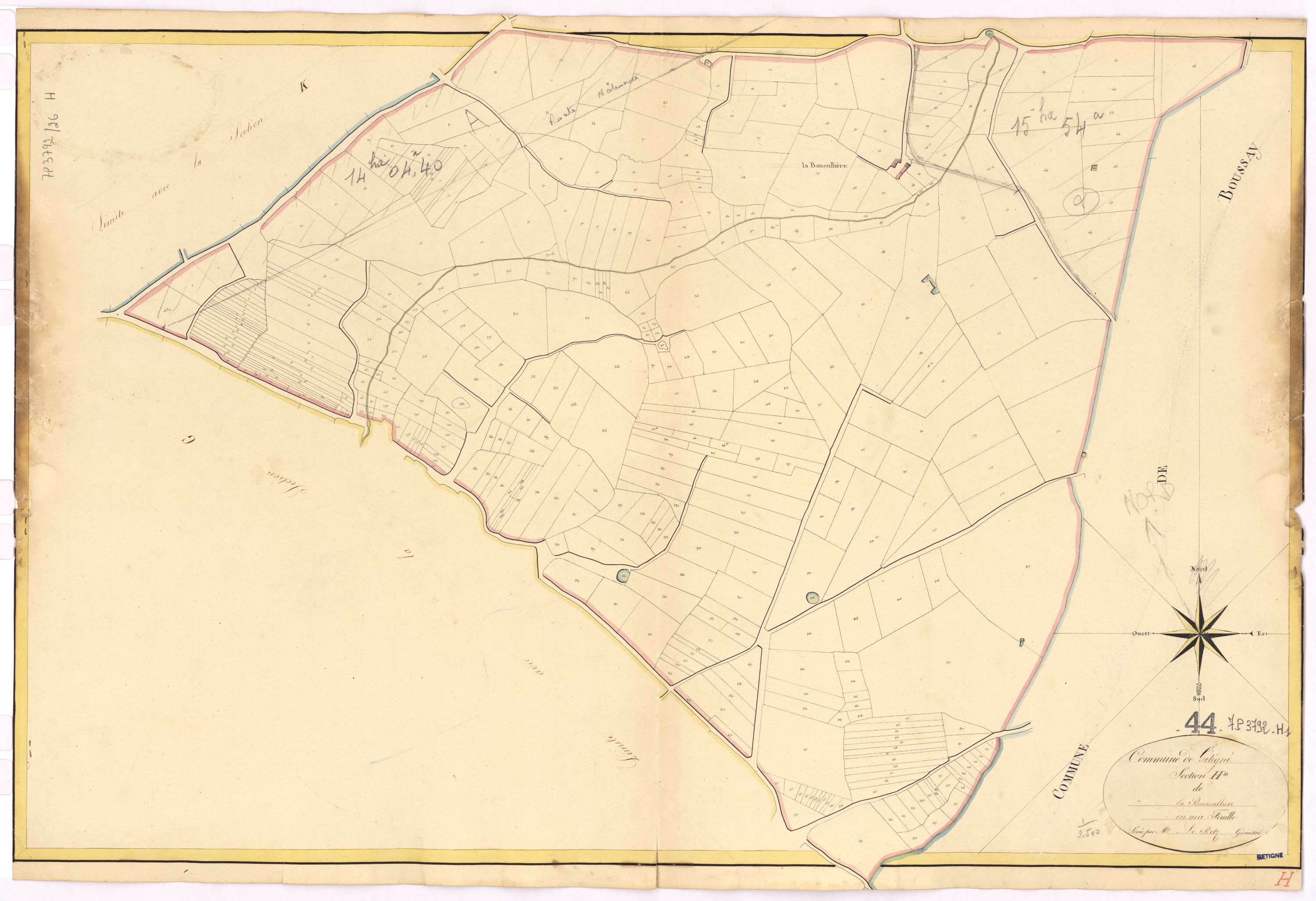 Gétigné - Section H Baucullière (section de La)