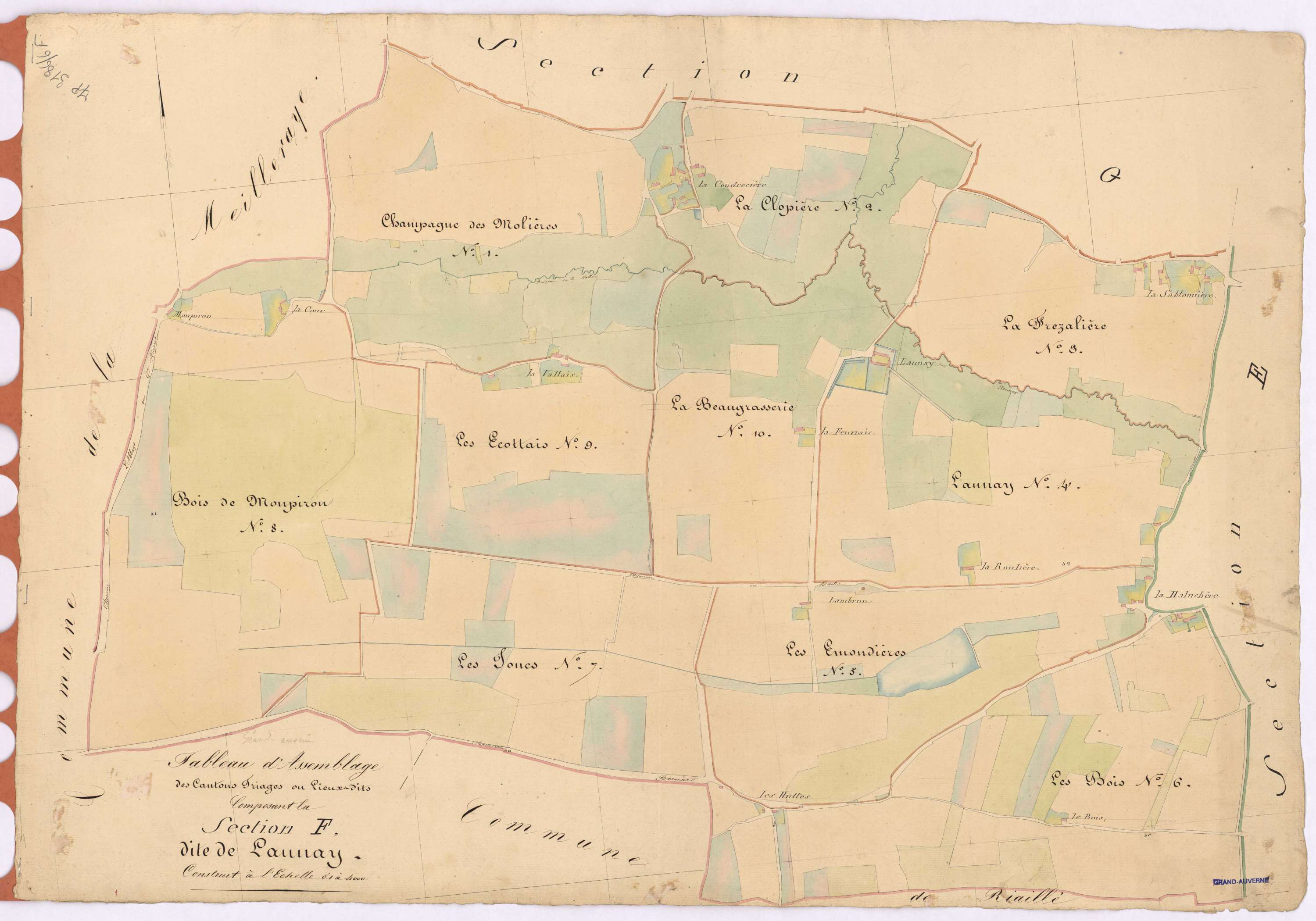 Grand-Auverné - Section F Launay (section de)