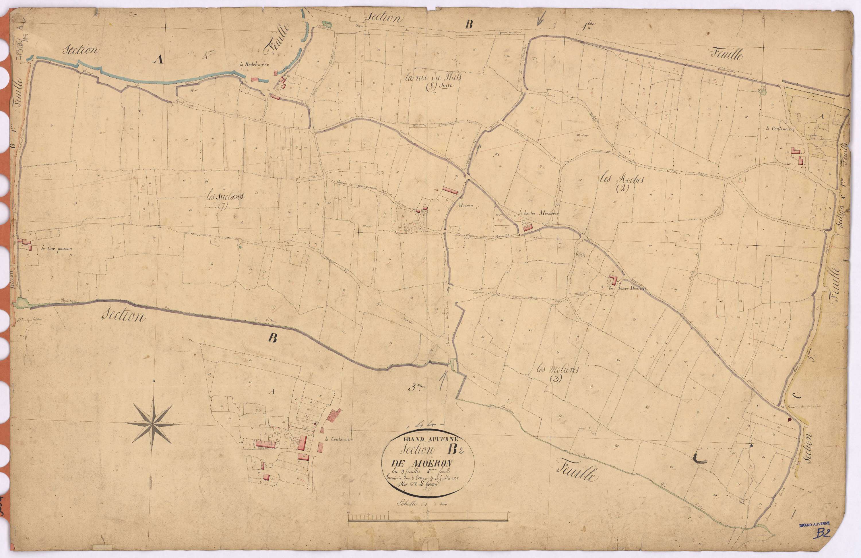 Grand-Auverné - Section B2 Moëron (section de)