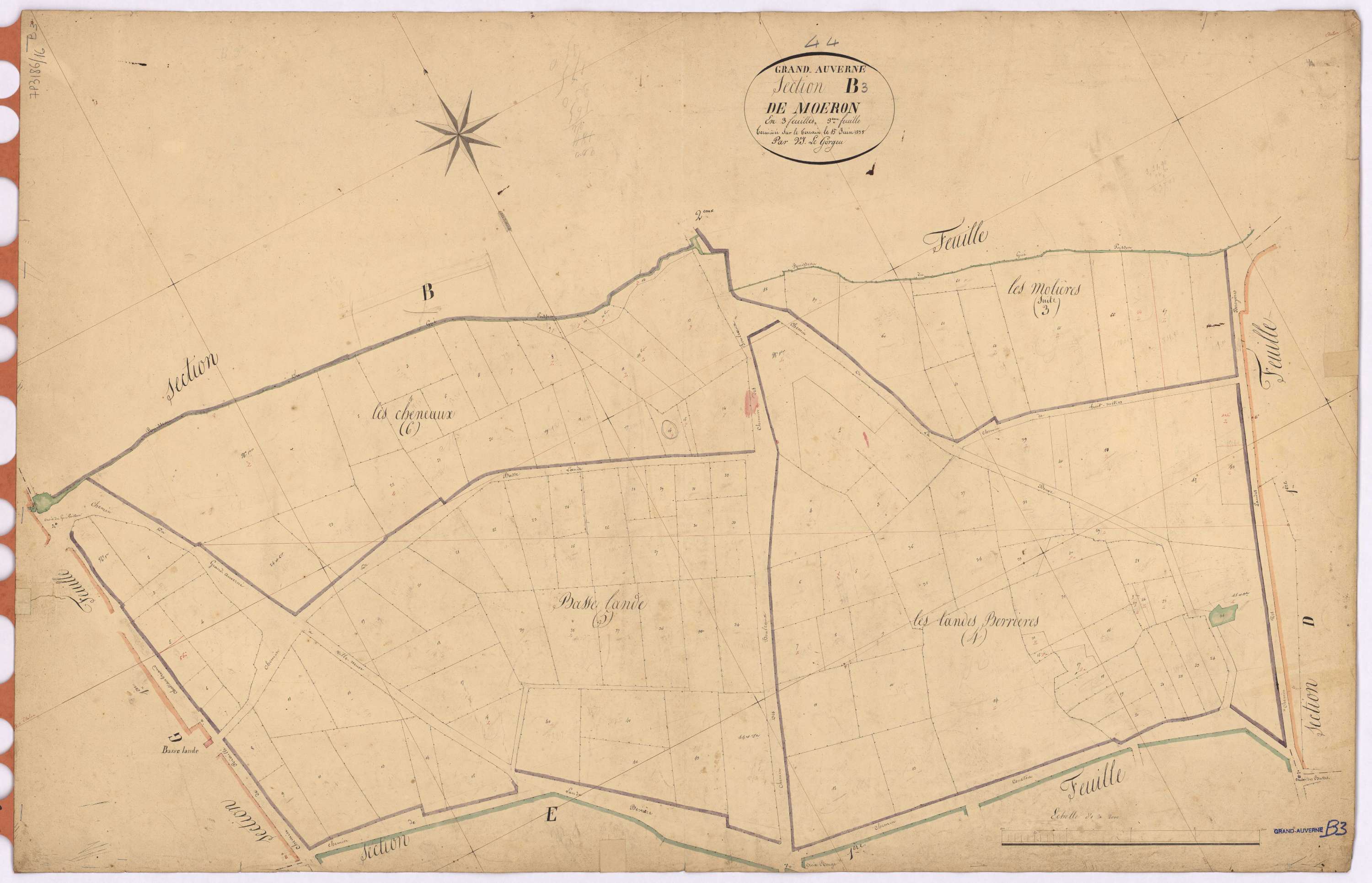Grand-Auverné - Section B3 Moëron (section de)