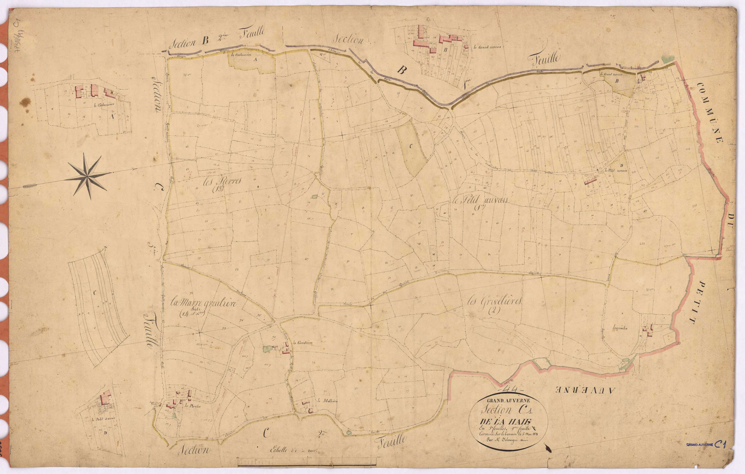 Grand-Auverné - Section C1 Haie (section de La)