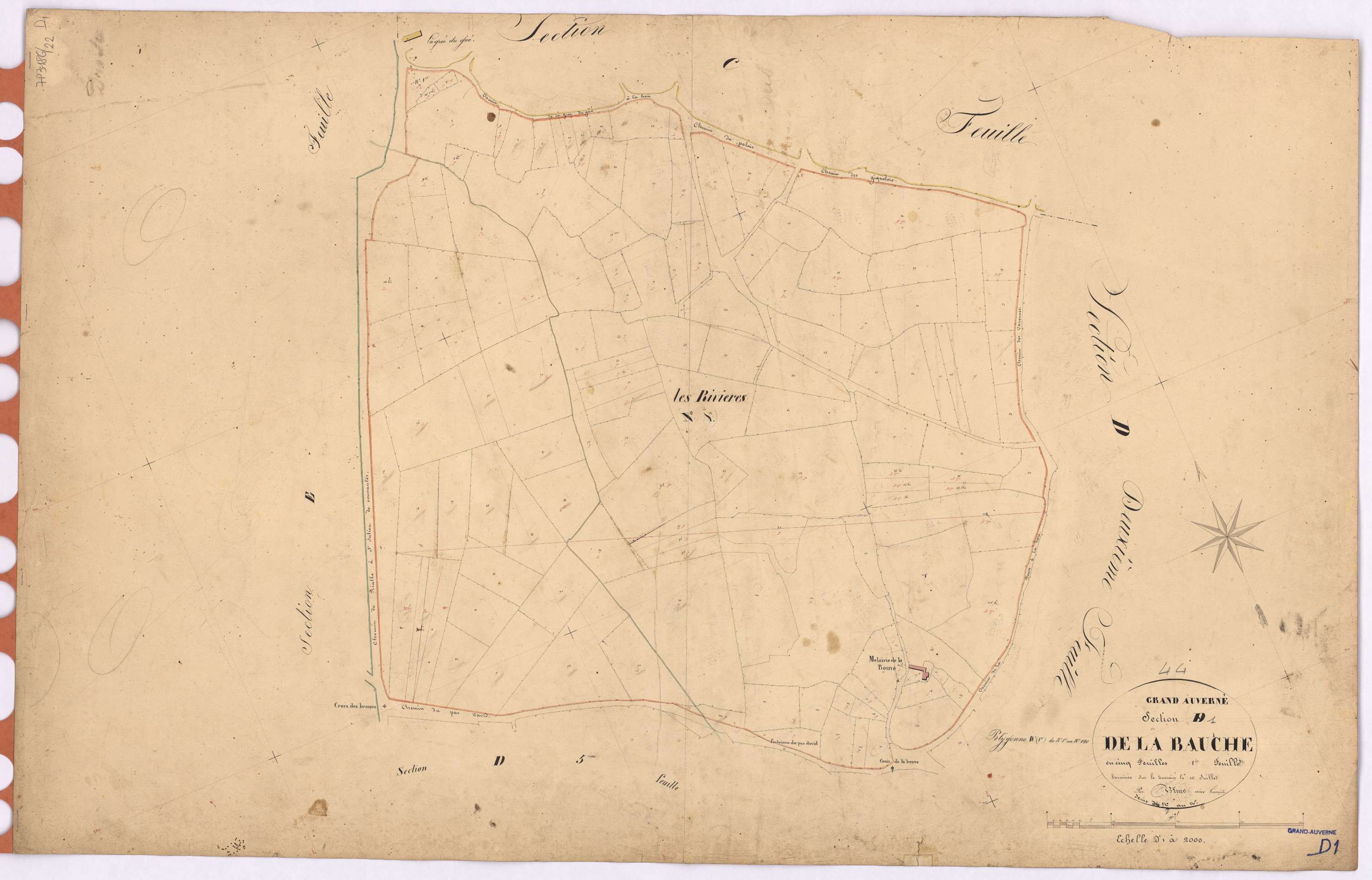Grand-Auverné - Section D1 Bauche (section de La)