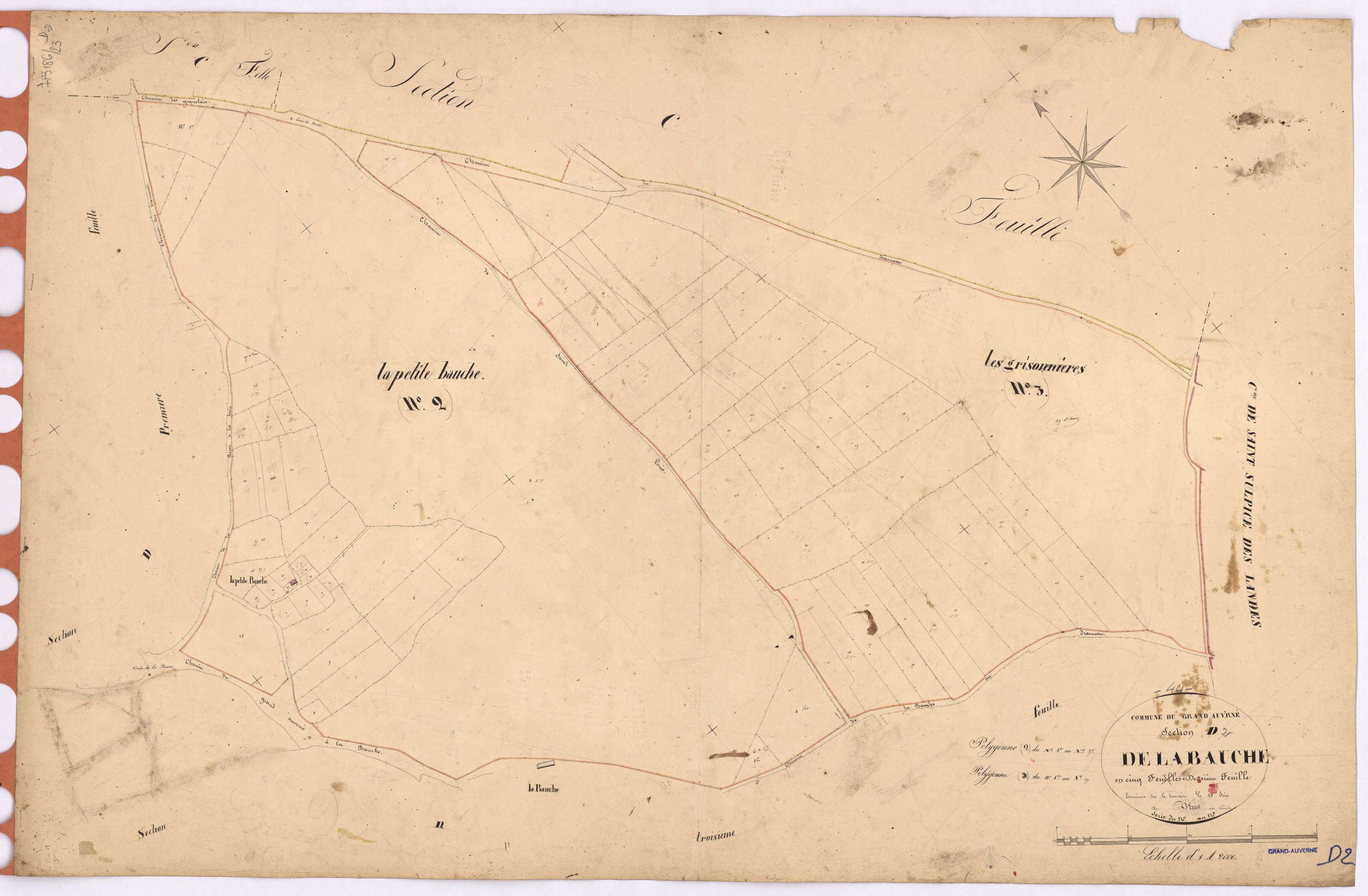 Grand-Auverné - Section D2 Bauche (section de La)