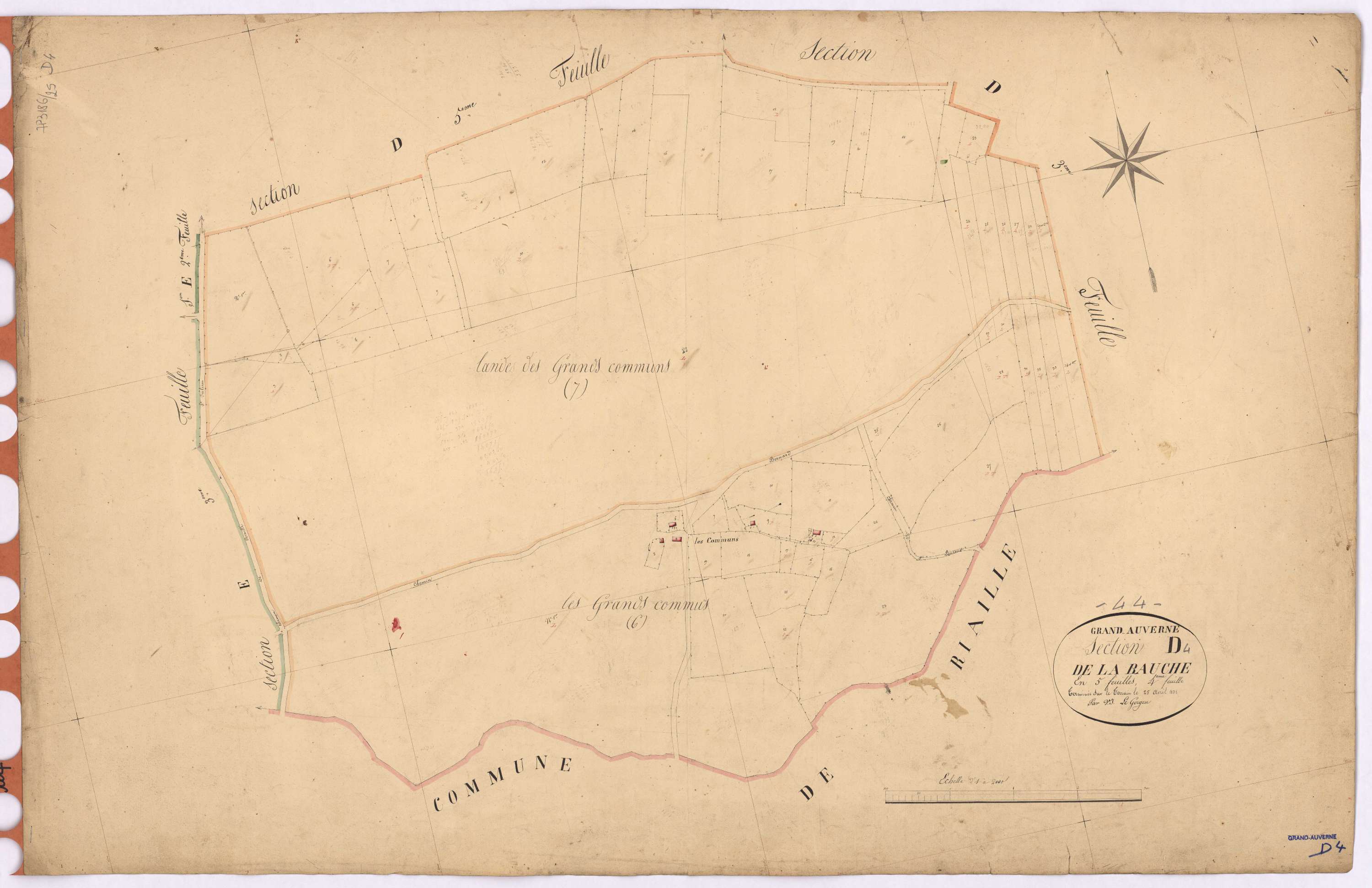Grand-Auverné - Section D4 Bauche (section de La)
